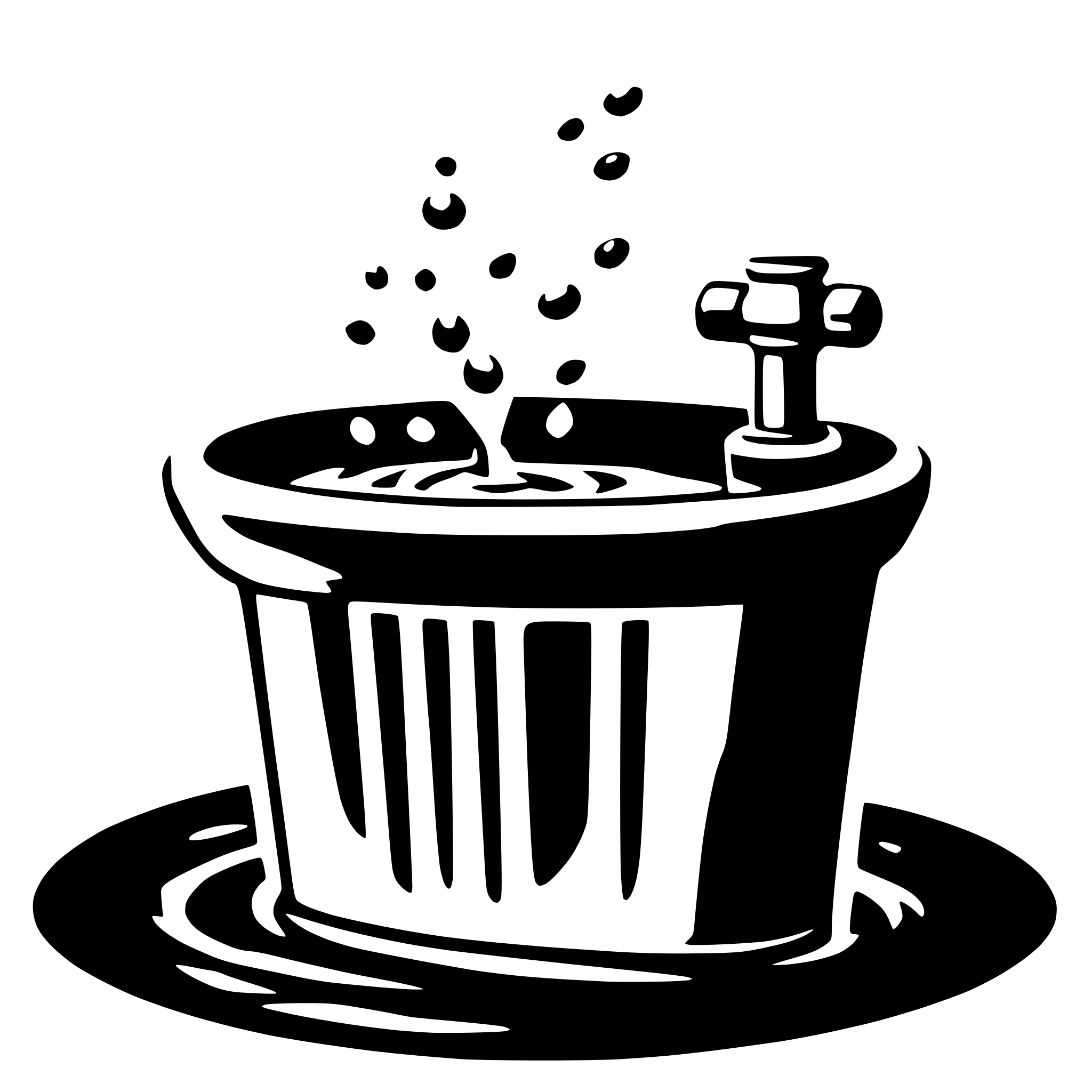 AI-generated SVG of a Easy to rinse without residue icon