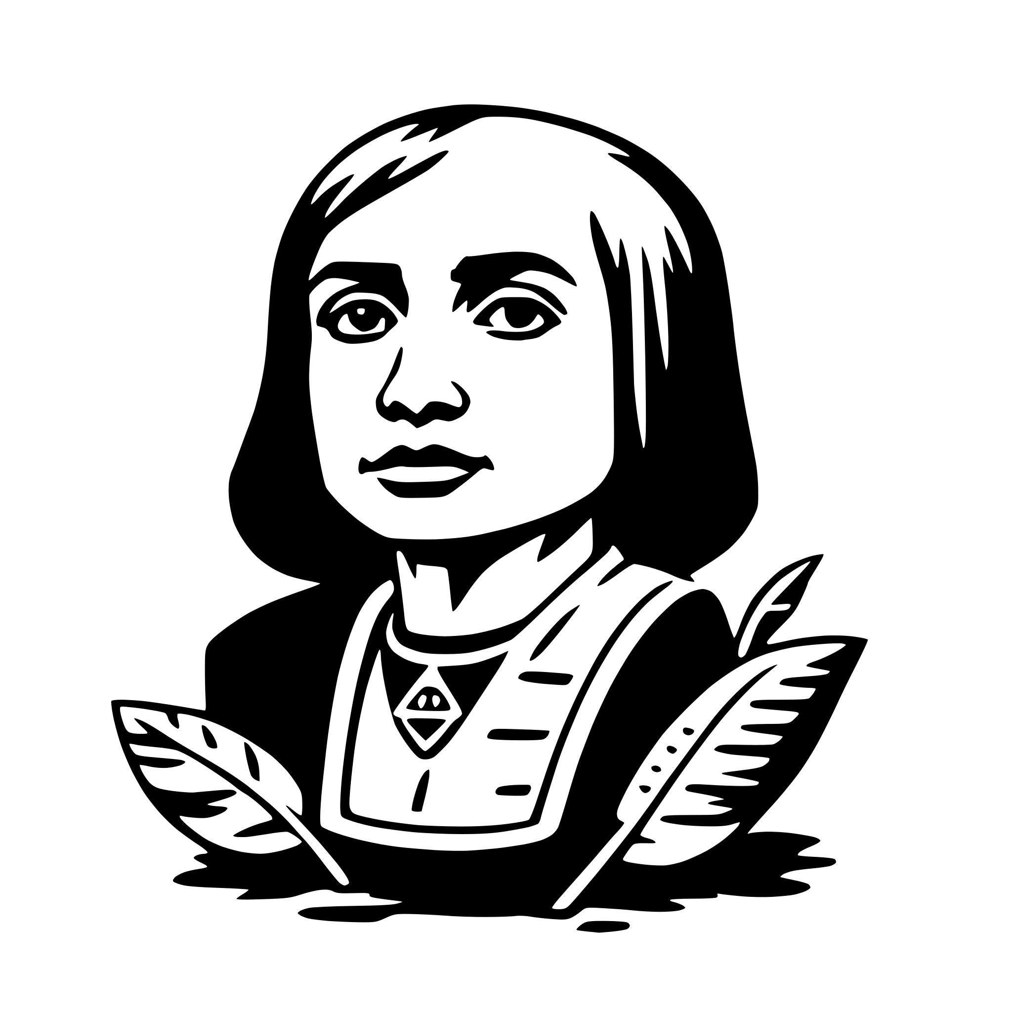 AI-generated SVG of 'māui-tikitiki'