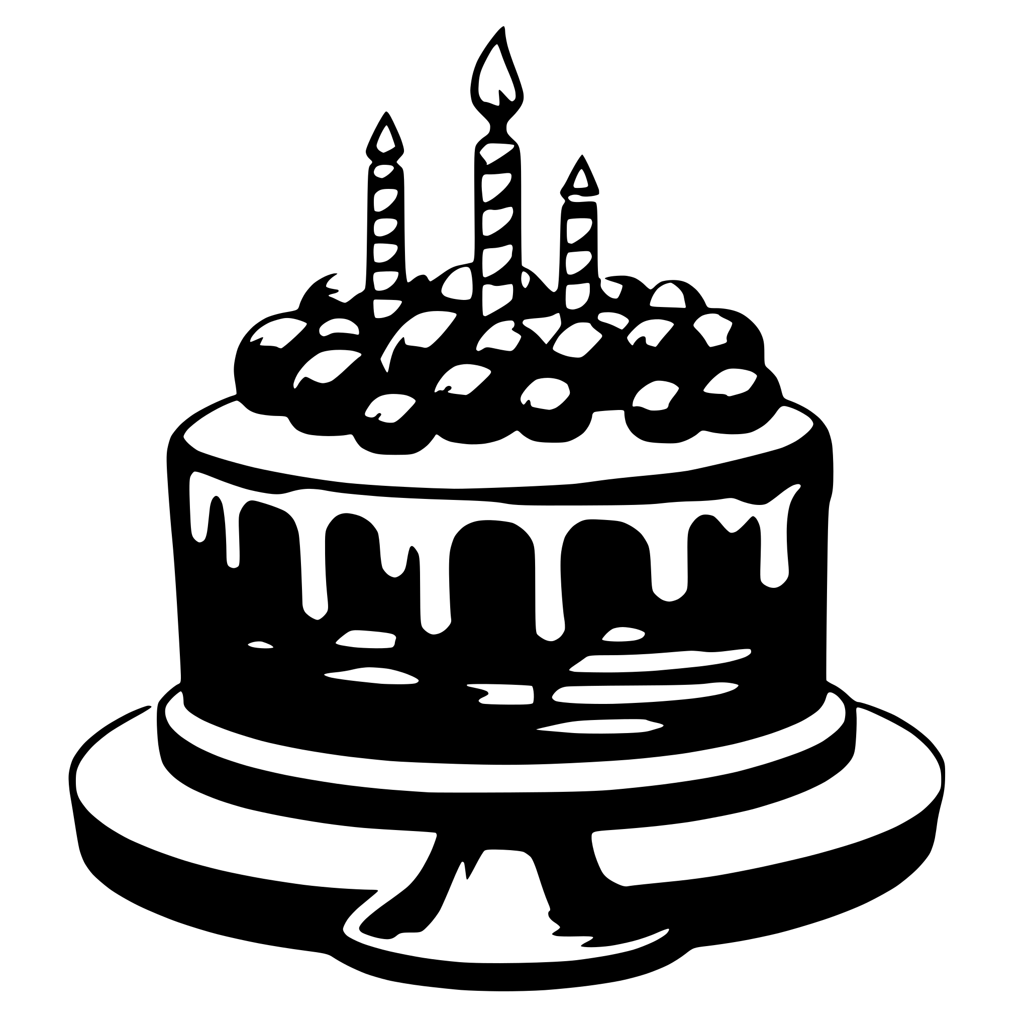AI-generated SVG of a birthday cake