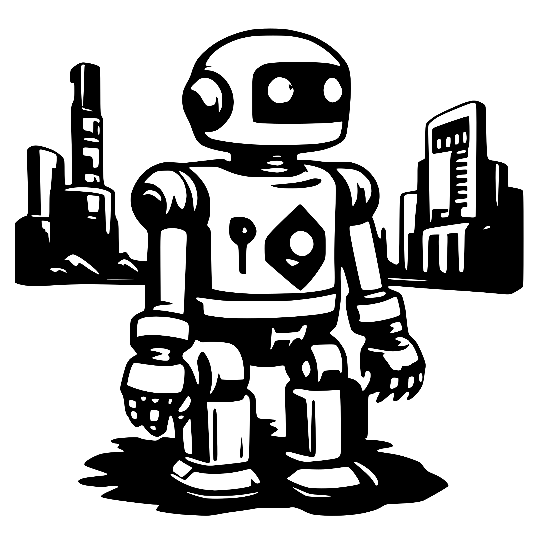 AI-generated SVG of 'bot game'