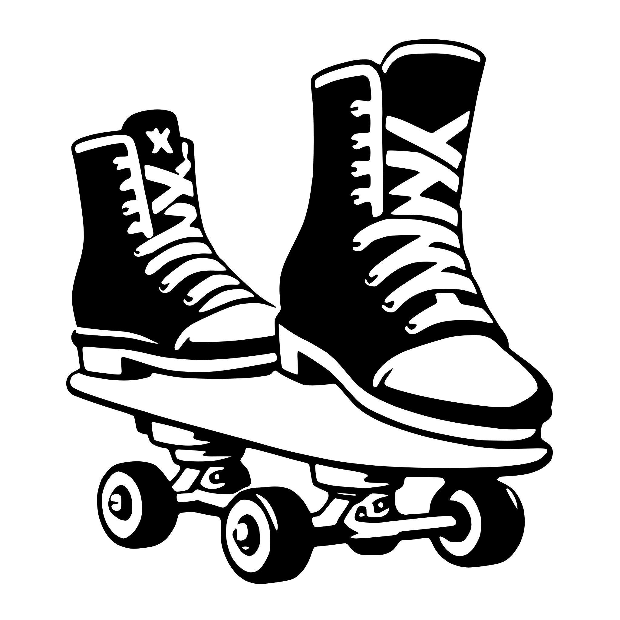 AI-generated SVG of a skate