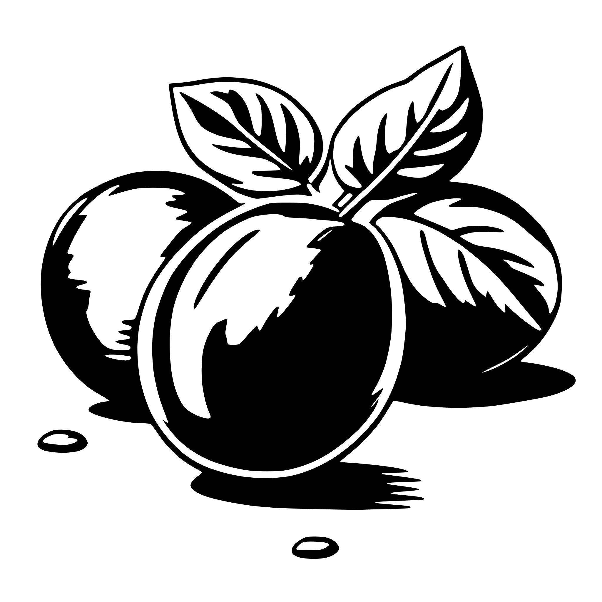 AI-generated SVG of a plum