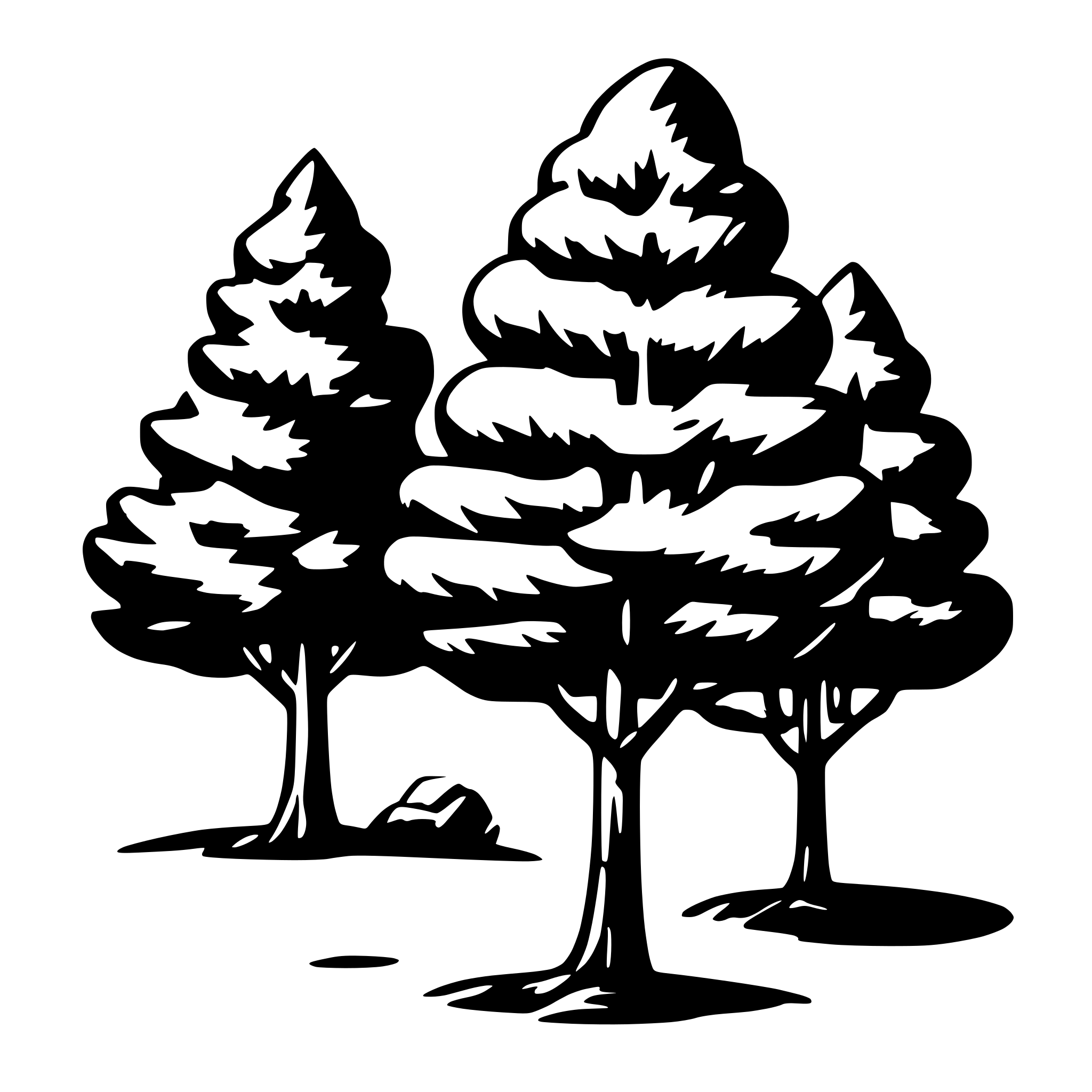 AI-generated SVG of 'trees'