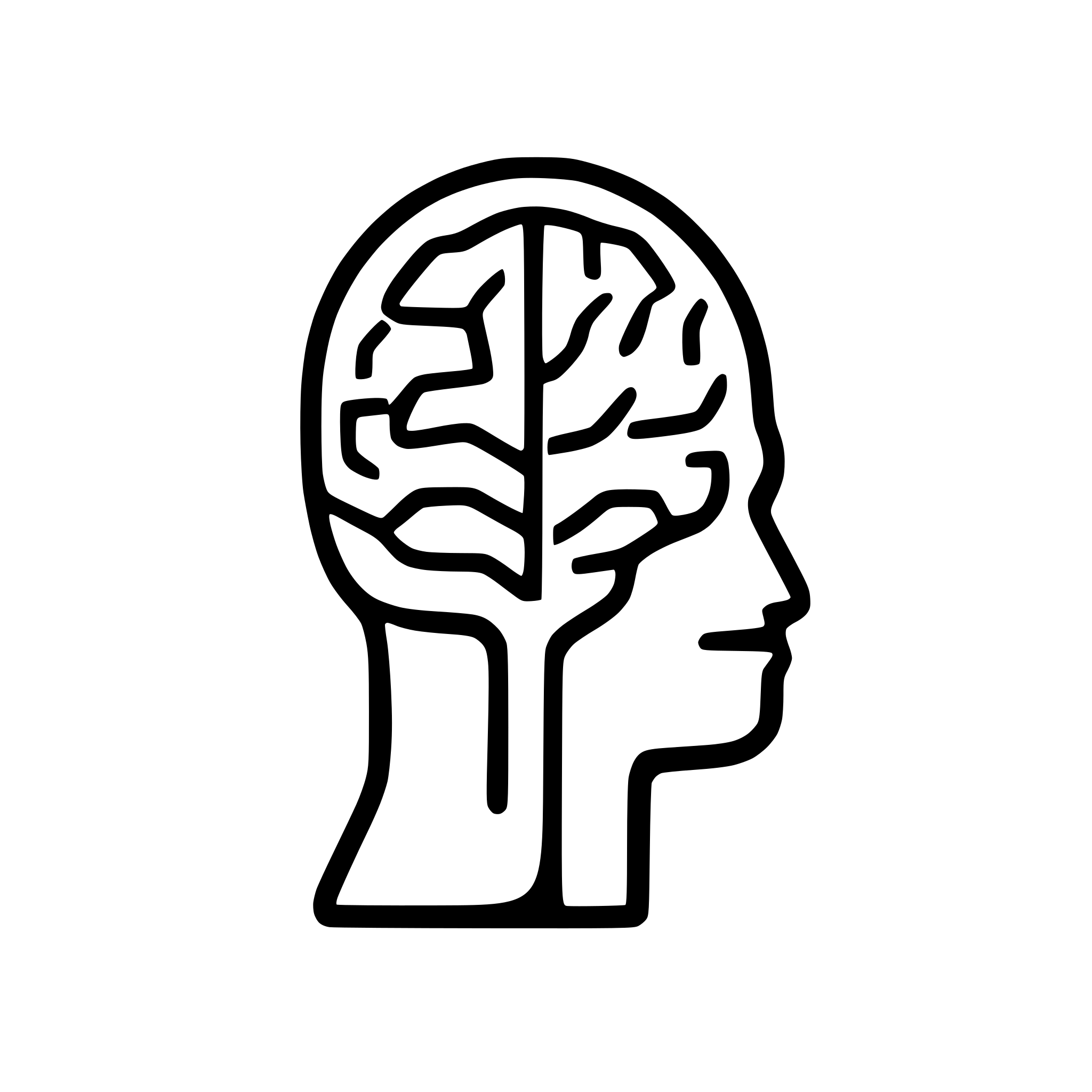 AI-generated SVG of a brain network