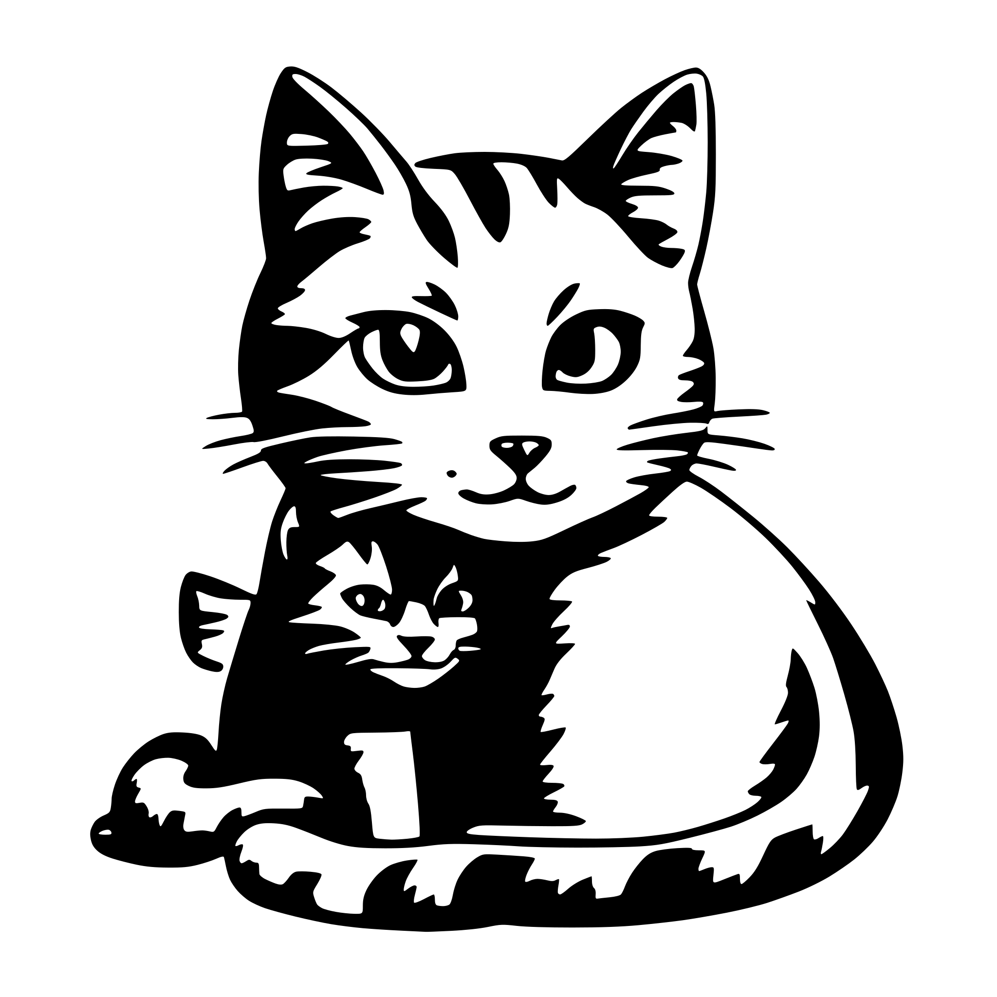 AI-generated SVG of 'cat love nicole'