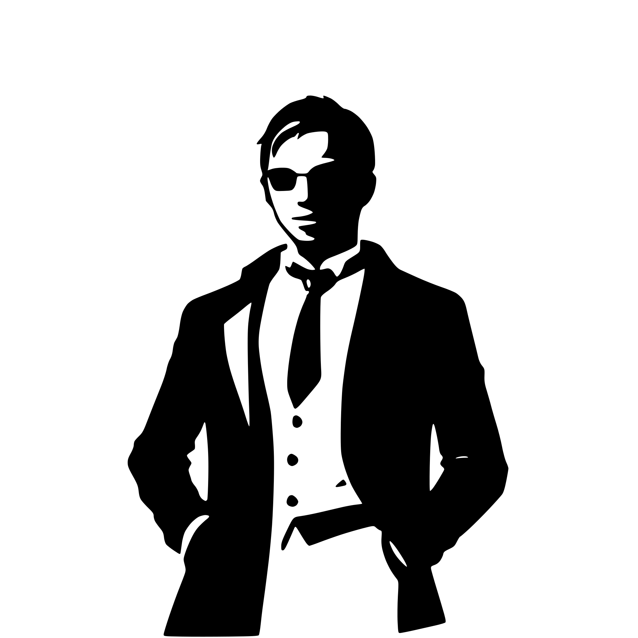 AI-generated SVG of a gentleman