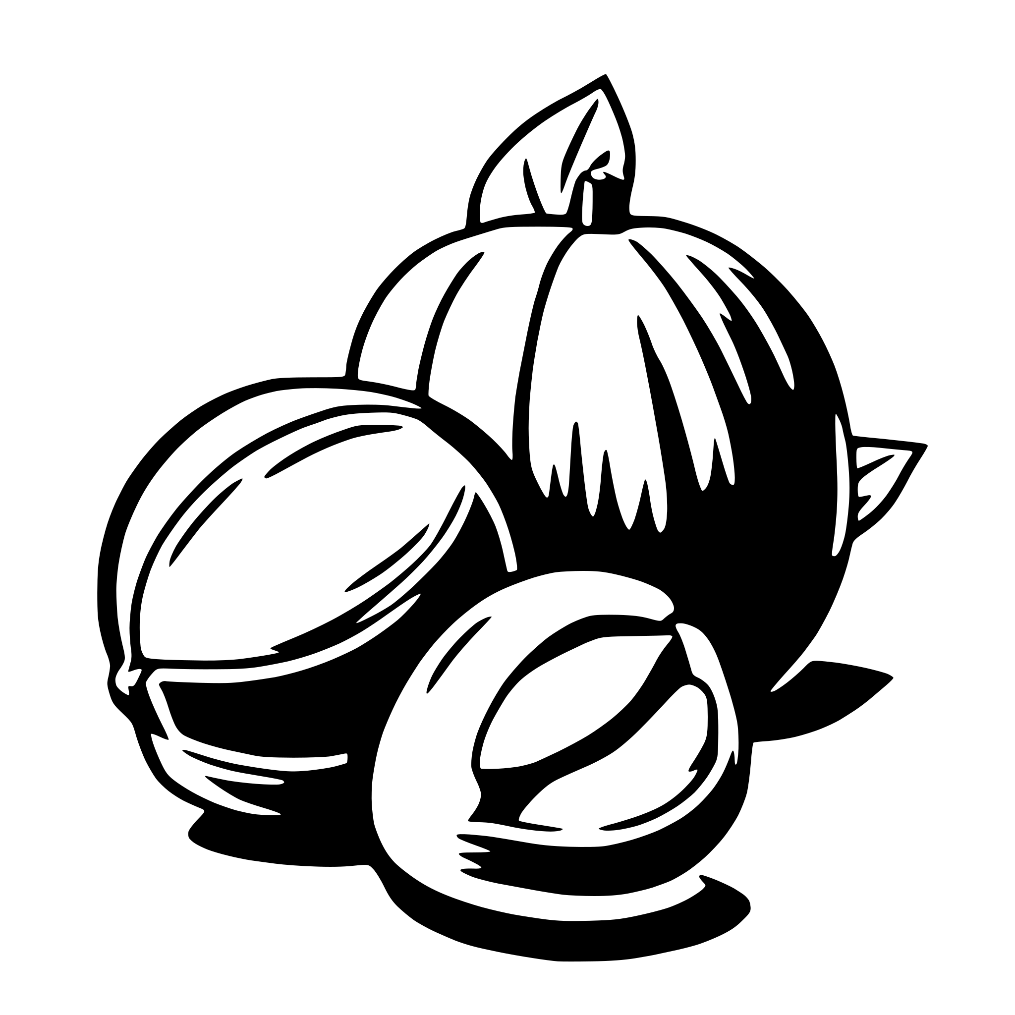 AI-generated SVG of a hazelnut