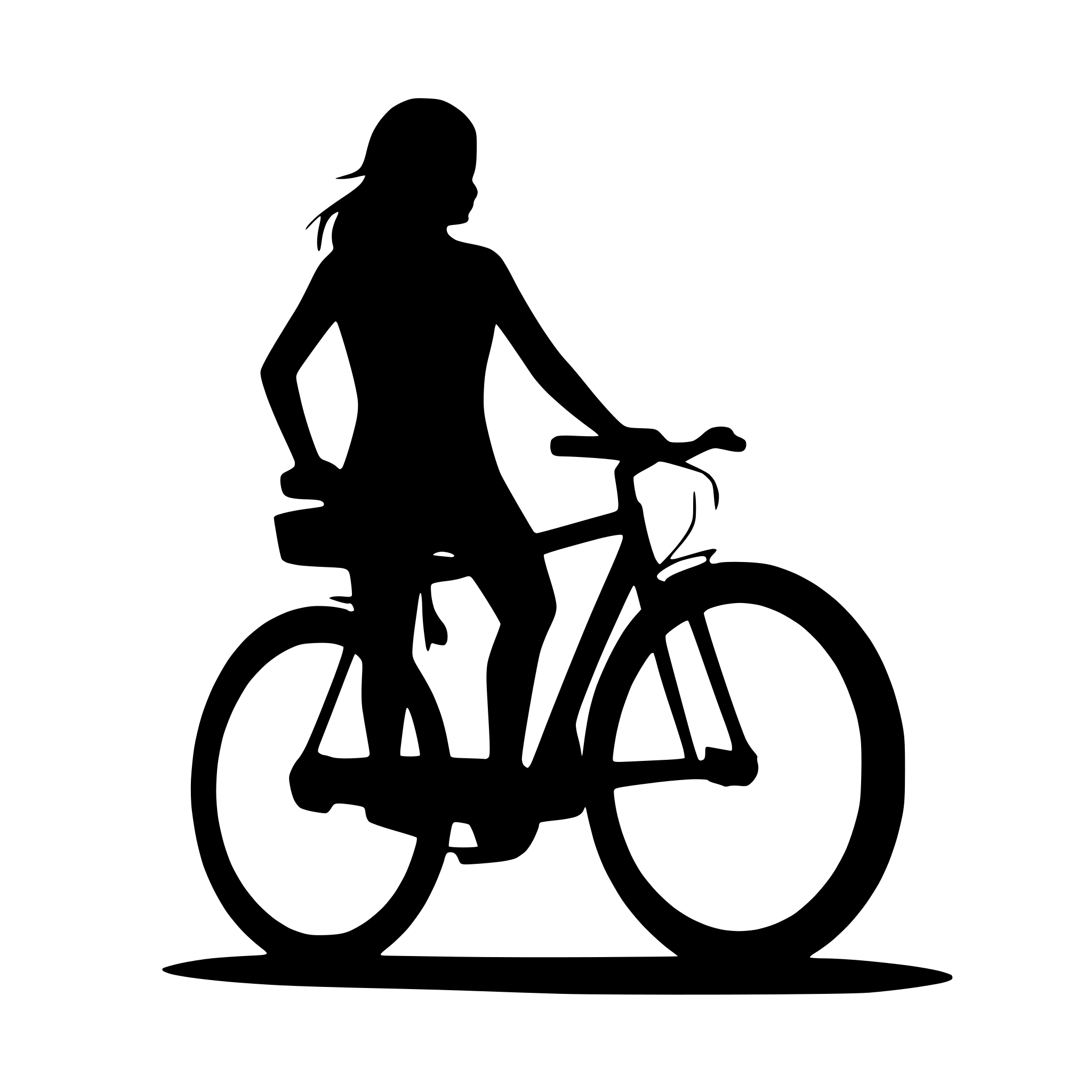 AI-generated SVG of 'a cycle silhouette vector with a white background'
