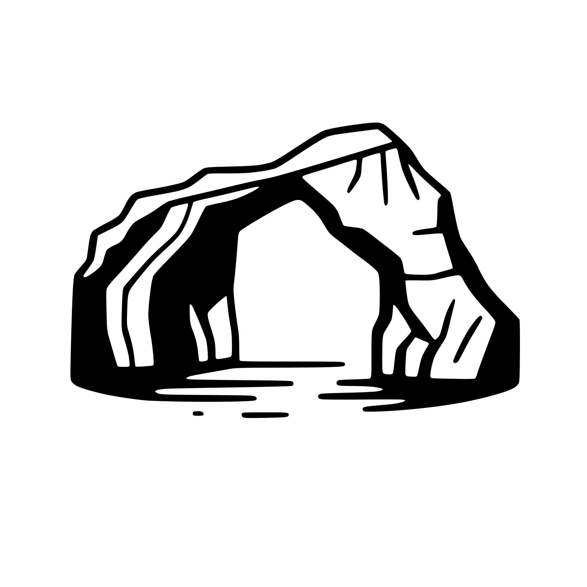AI-generated SVG of a Create a flat icon of a natural rock bridge. focus only on the rock formation shaped like a bridge, using only a few simple, clean lines, less details as possible, not floor or background. do it in 2d