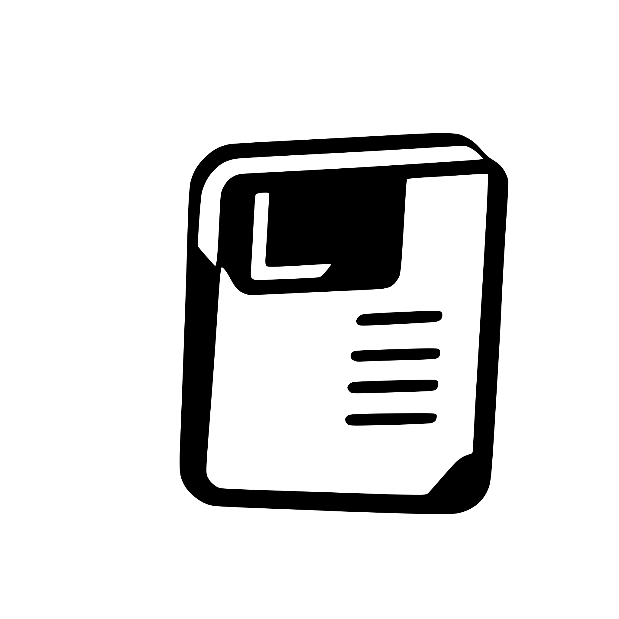AI-generated SVG of a a sleek, minimal design combining rectangles and paper document iconogray