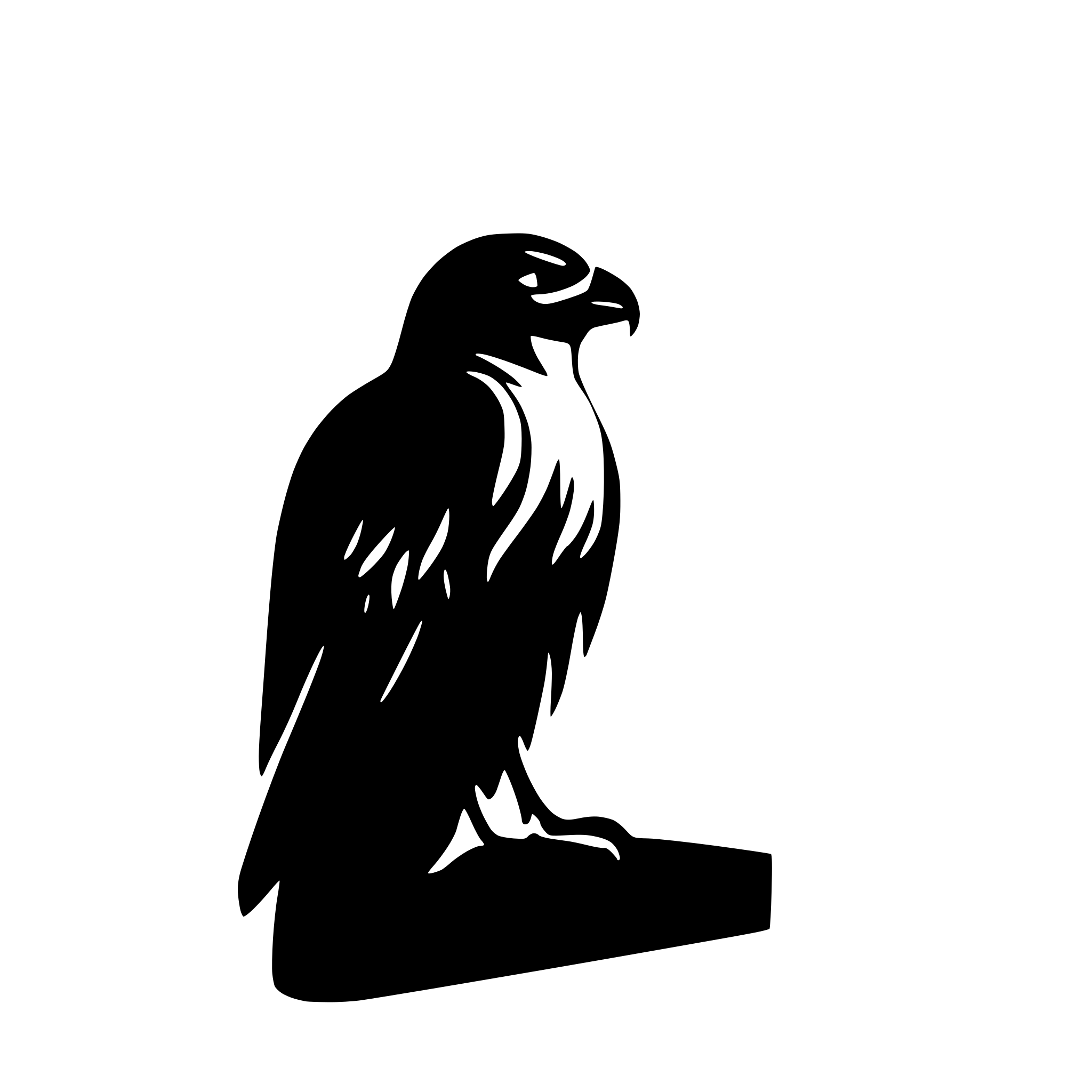 AI-generated SVG of a a falcon