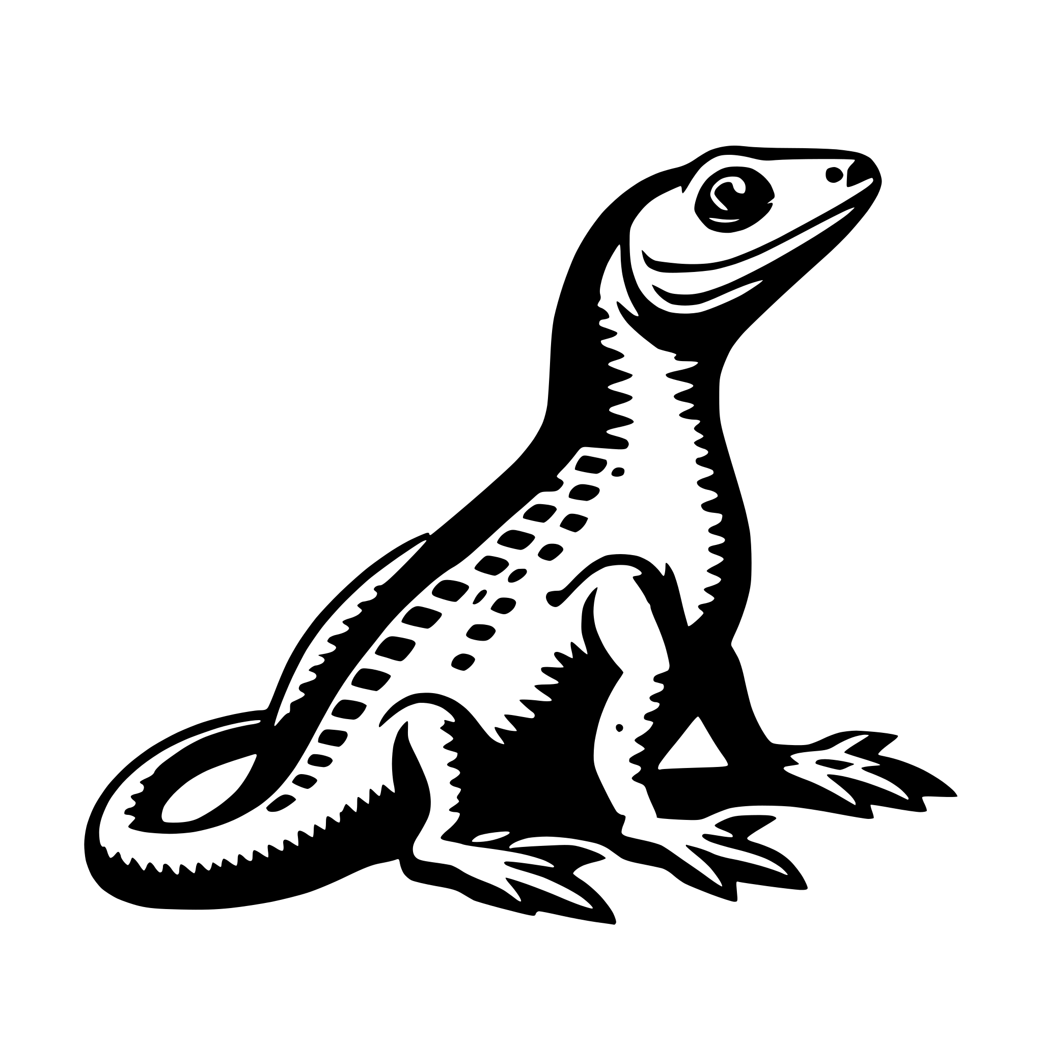 AI-generated SVG of a lizard