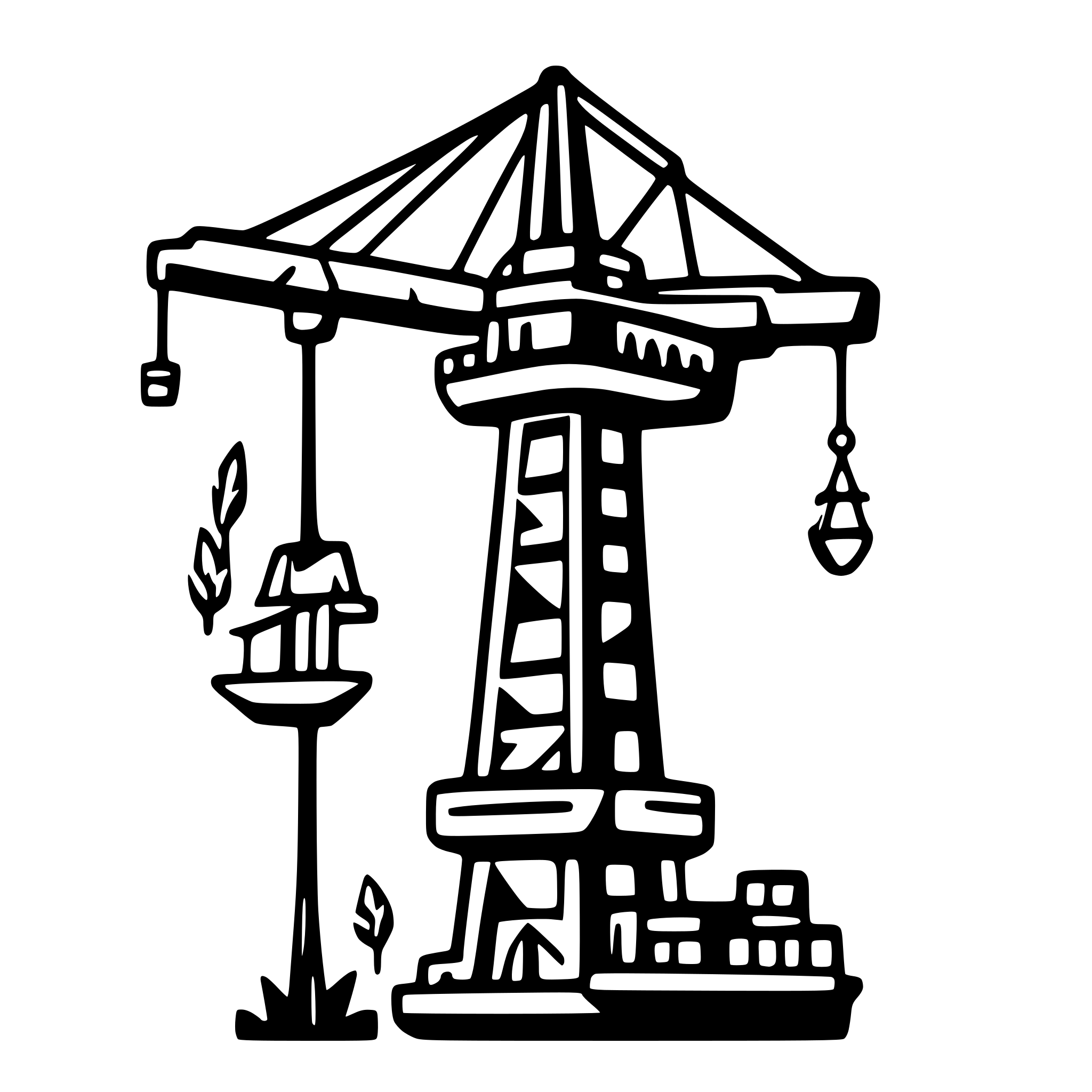 AI-generated SVG of 'tower crane fleet'