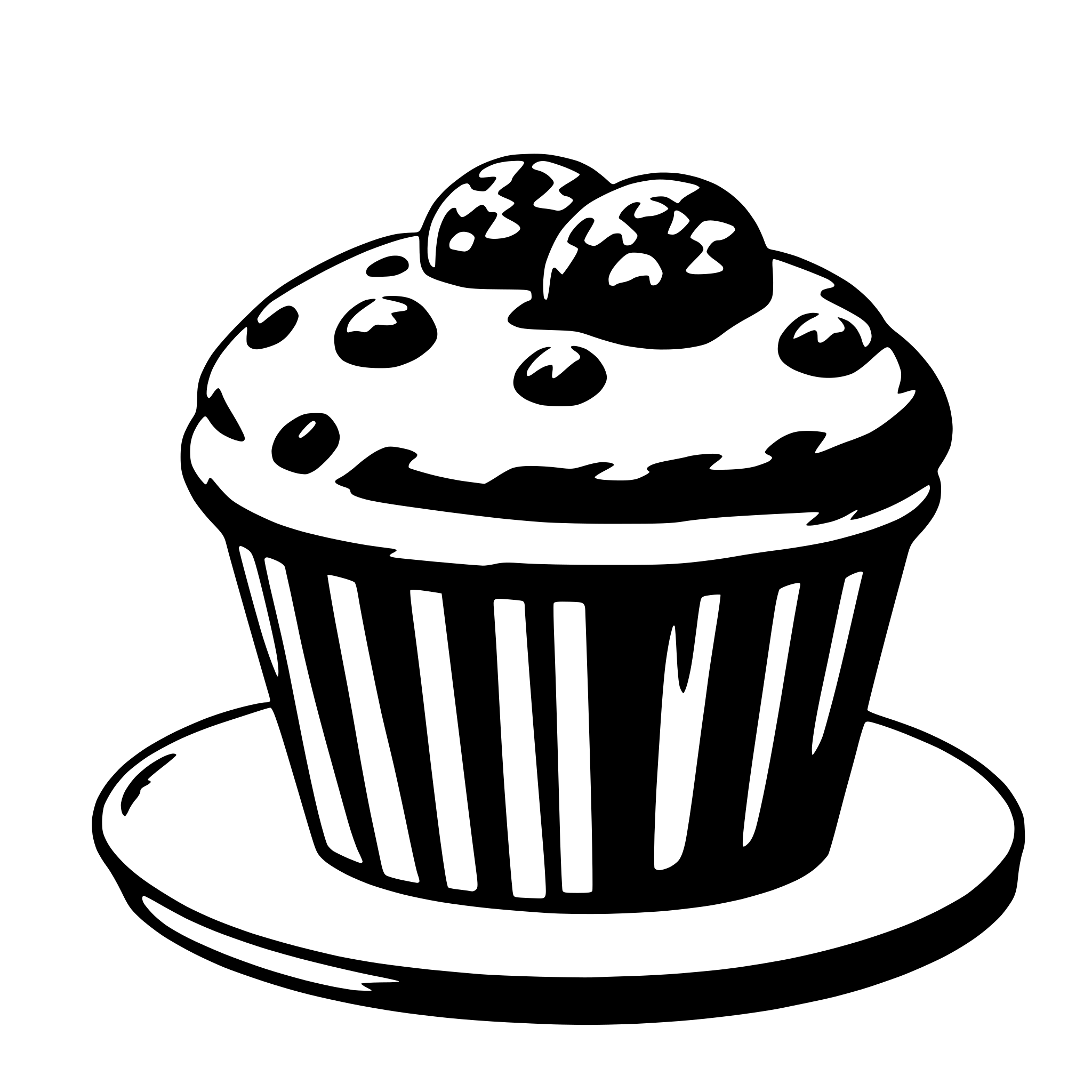 AI-generated SVG of 'muffin'