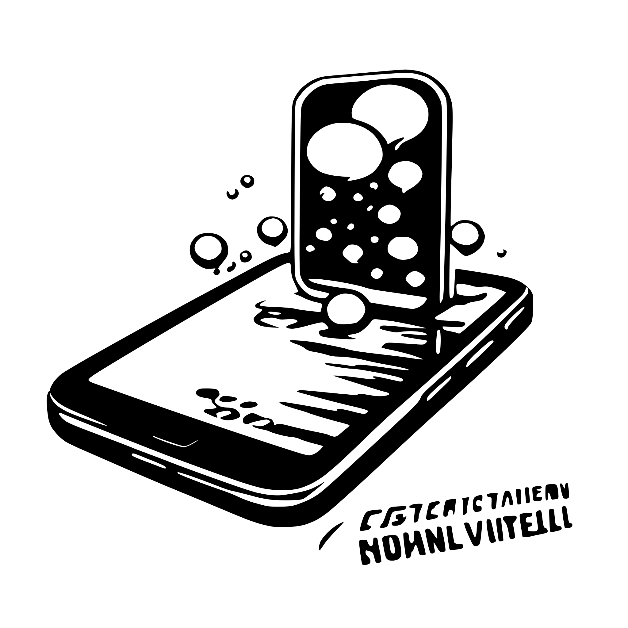 AI-generated SVG of a A smartphone with notification bubbles popping up on the screen. AI-generated SVG of a A smartphone with notification bubbles popping up on the screen.