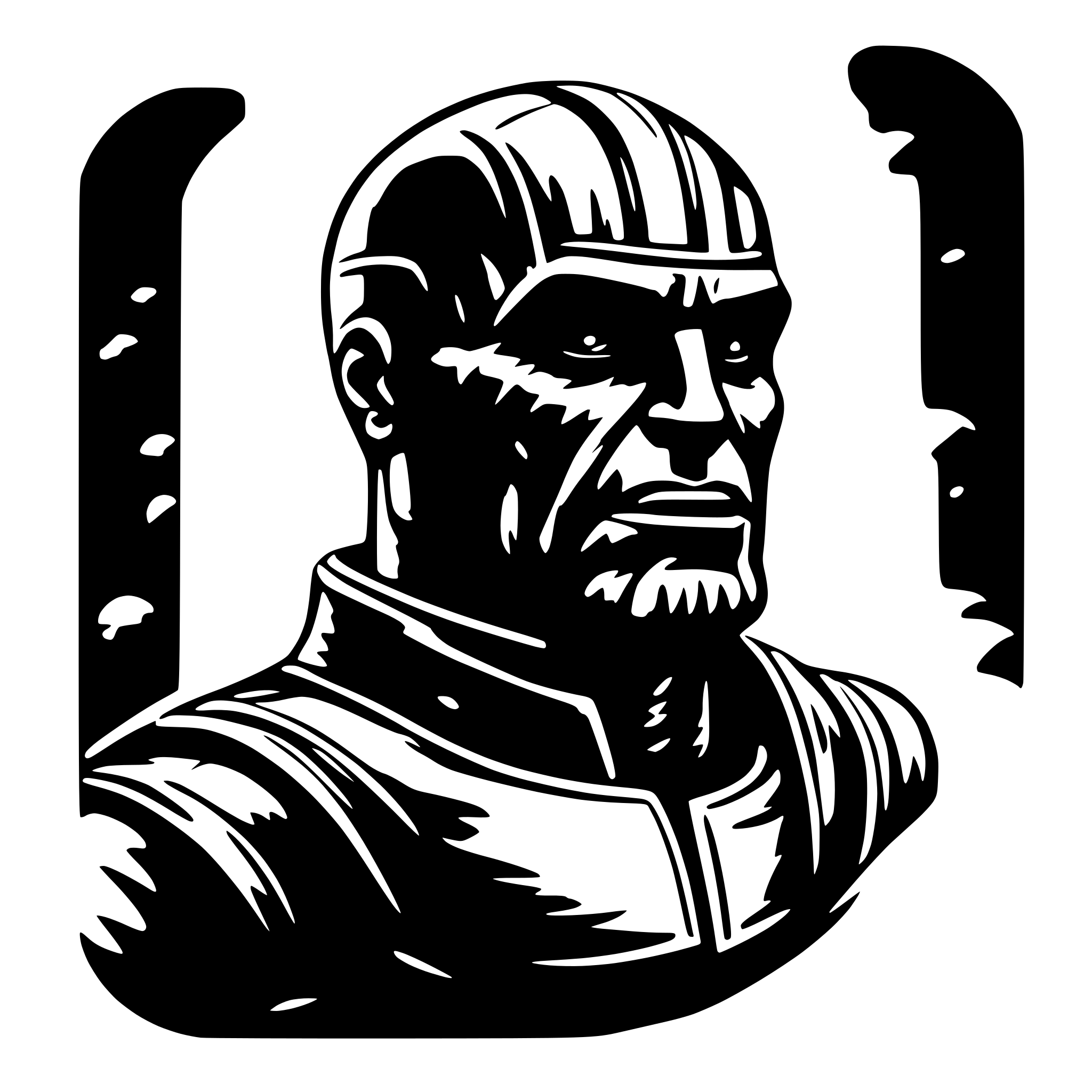 AI-generated SVG of 'Thanos'