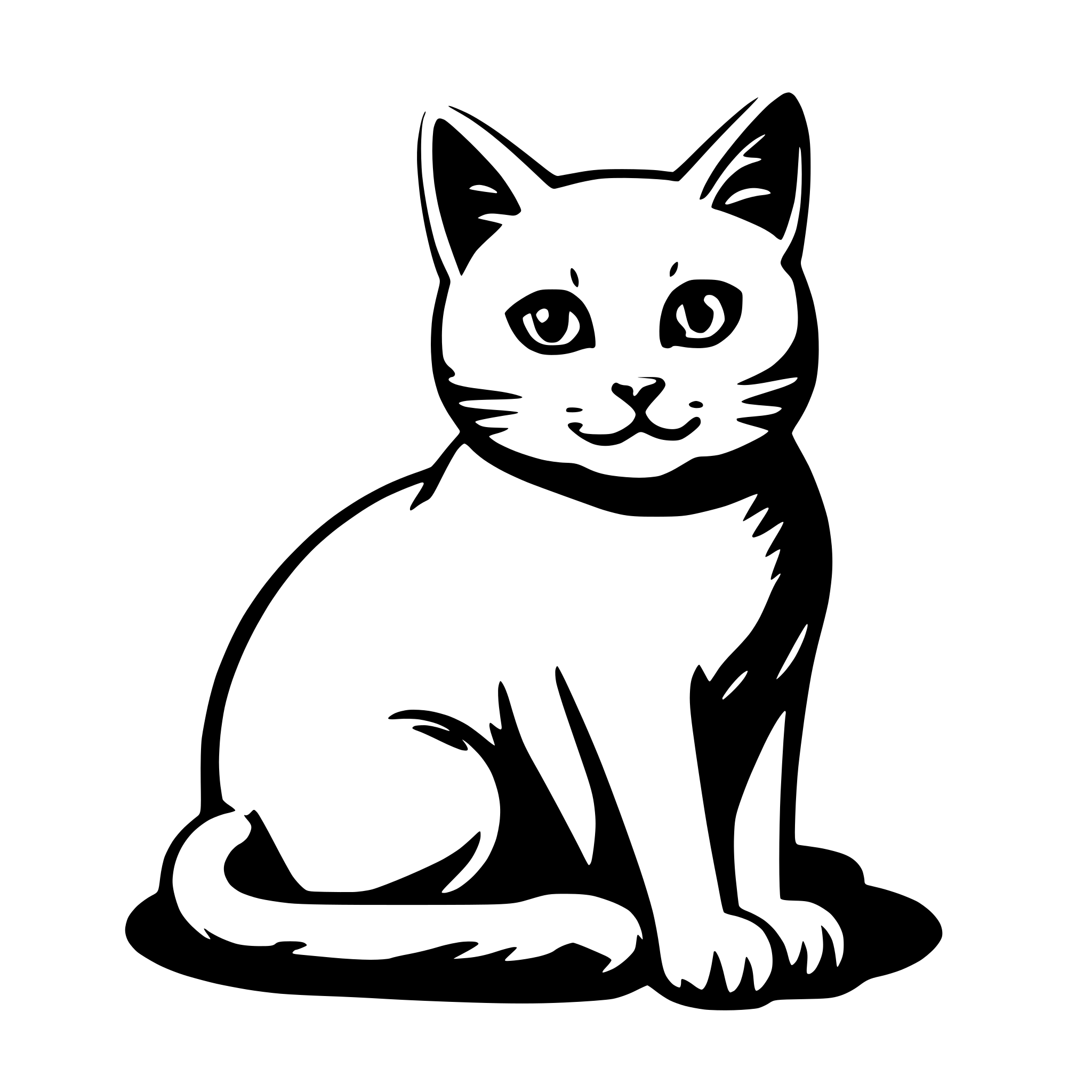 AI-generated SVG of 'cat'