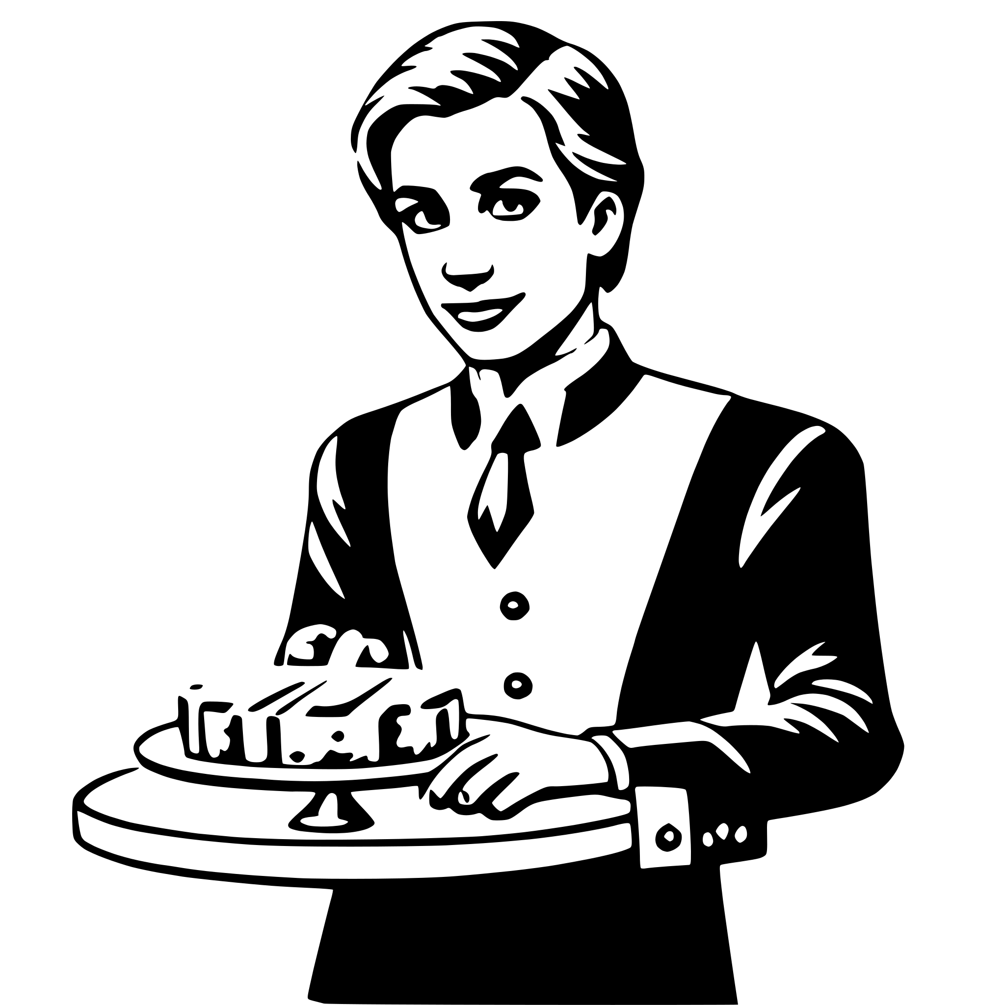 AI-generated SVG of 'waiter'