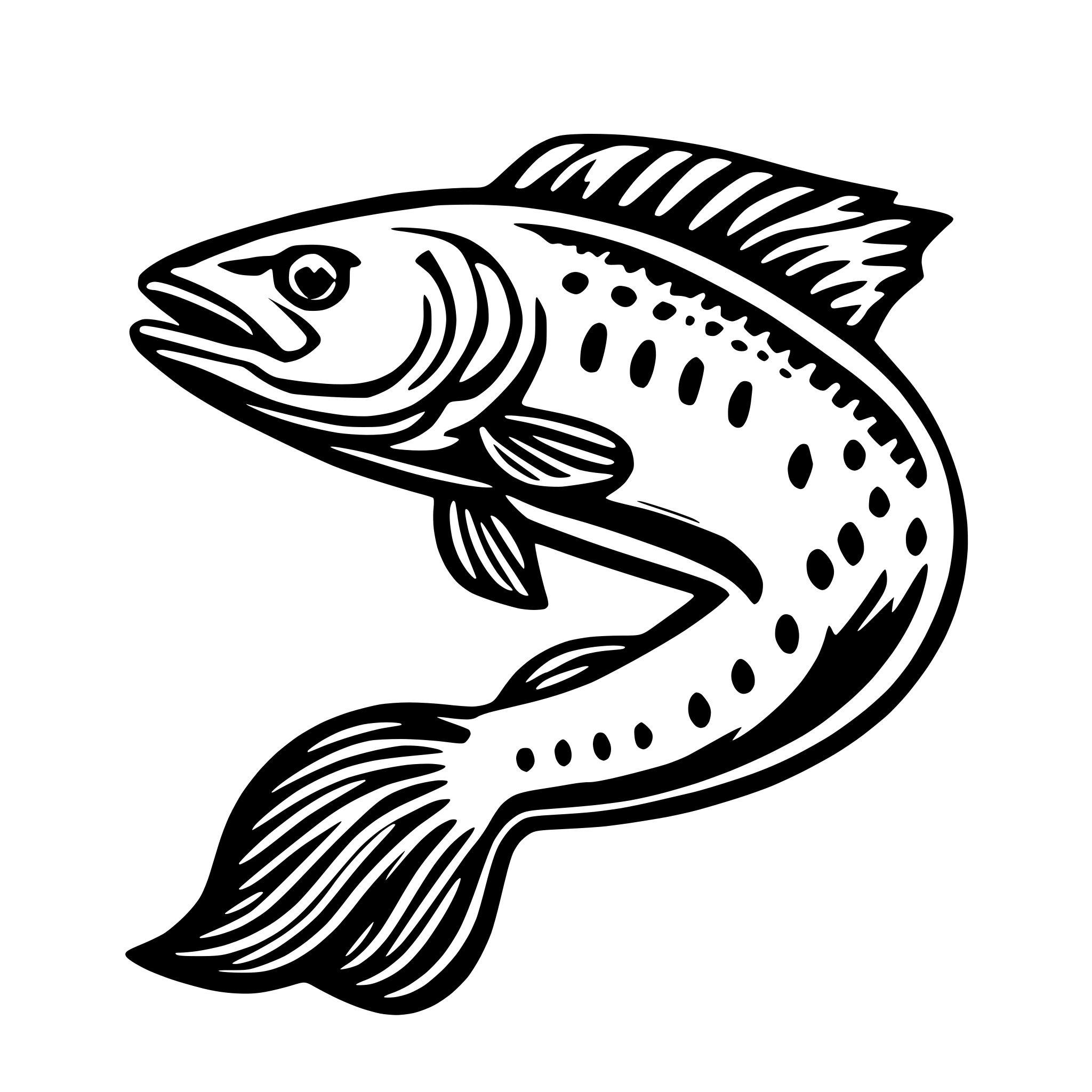 AI-generated SVG of 'native salmon'