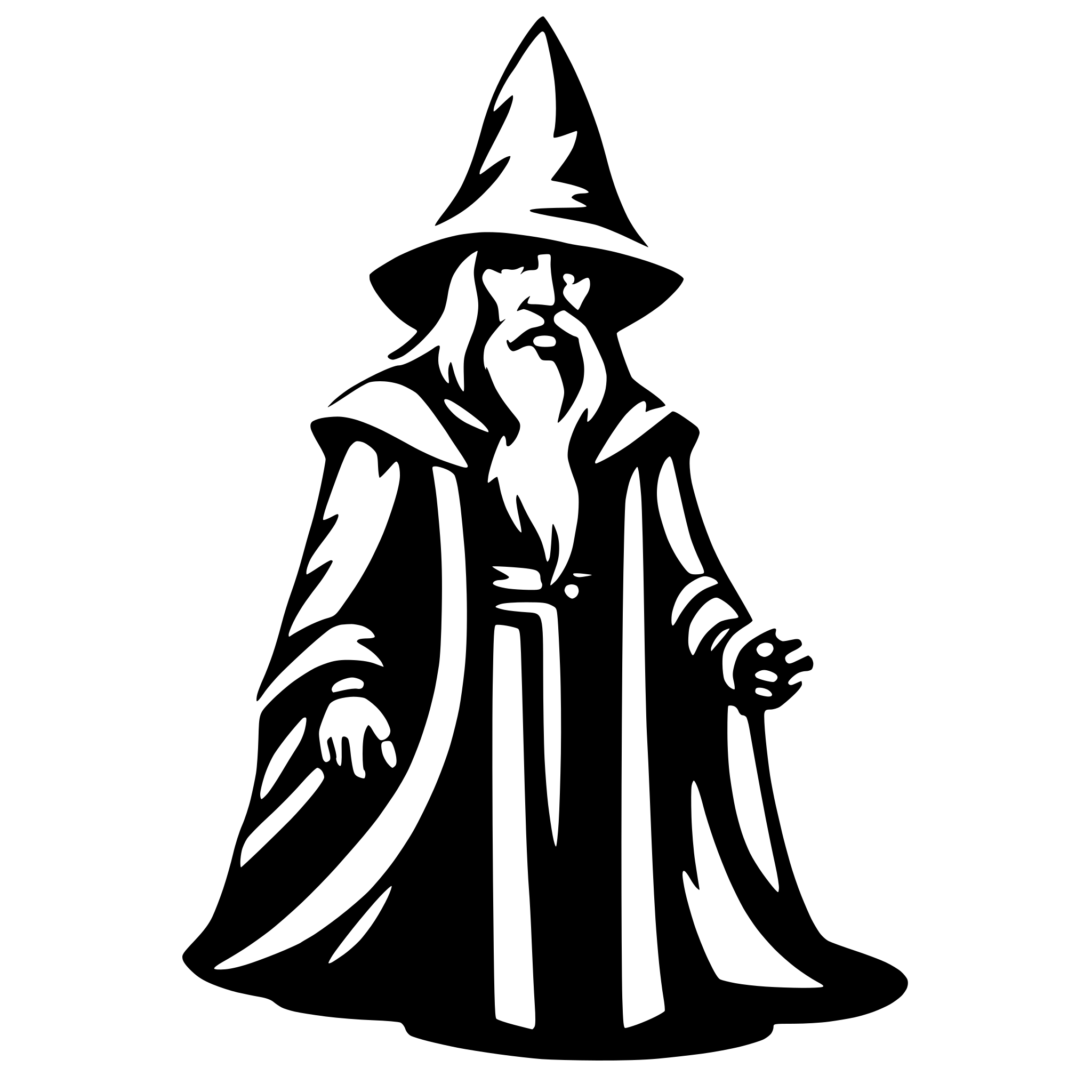 AI-generated SVG of a Wizard