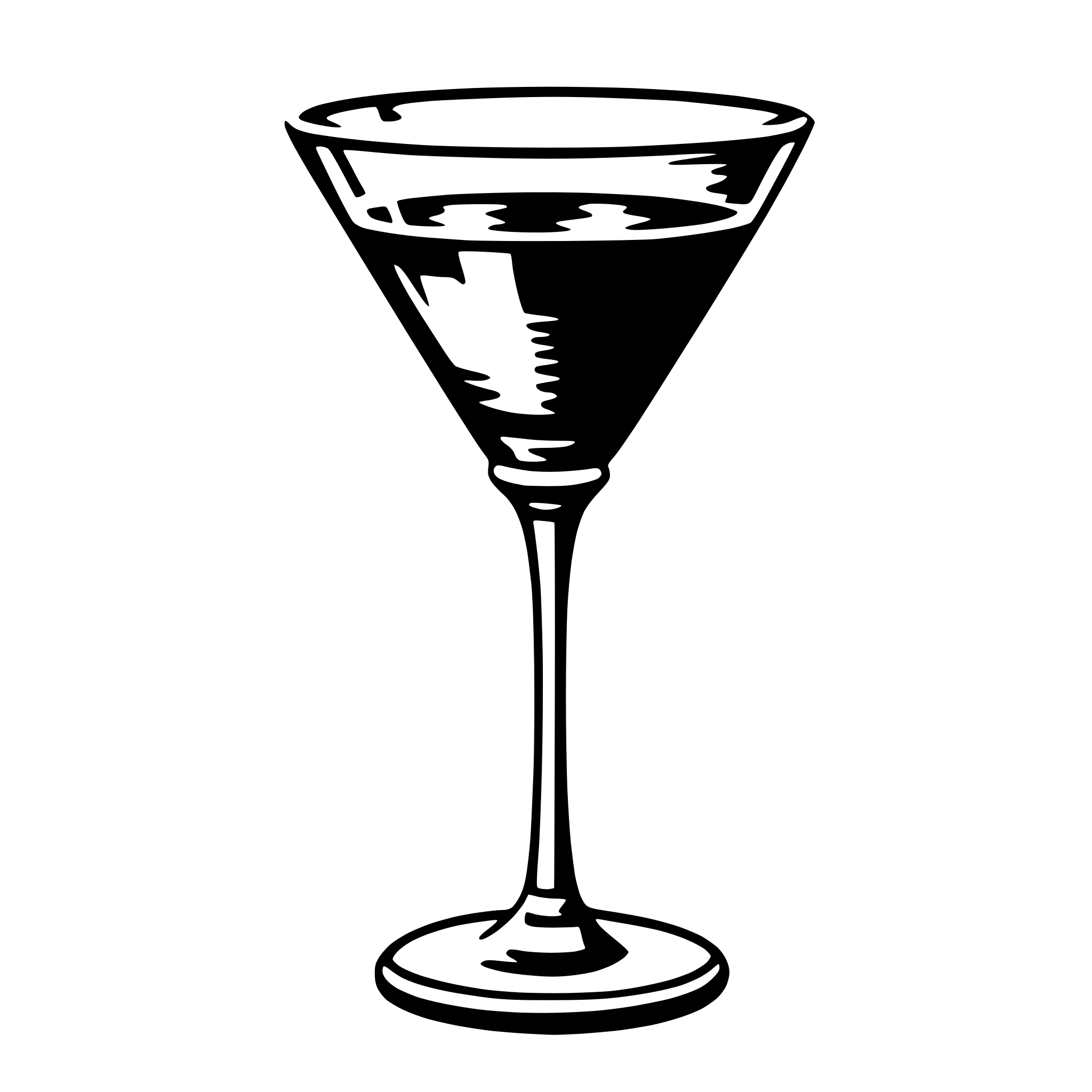 AI-generated SVG of a martini glass