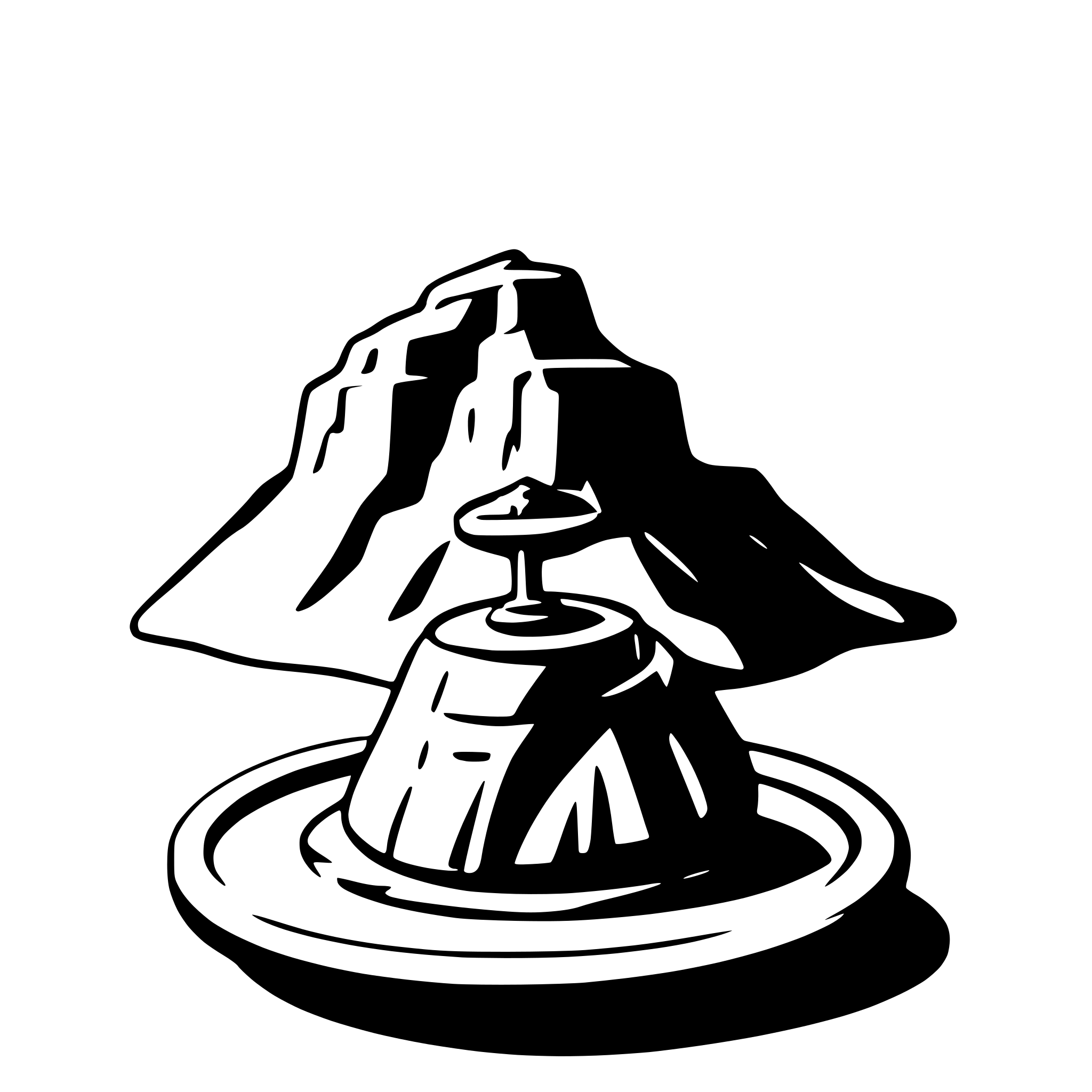 AI-generated SVG of a table mountain cape town