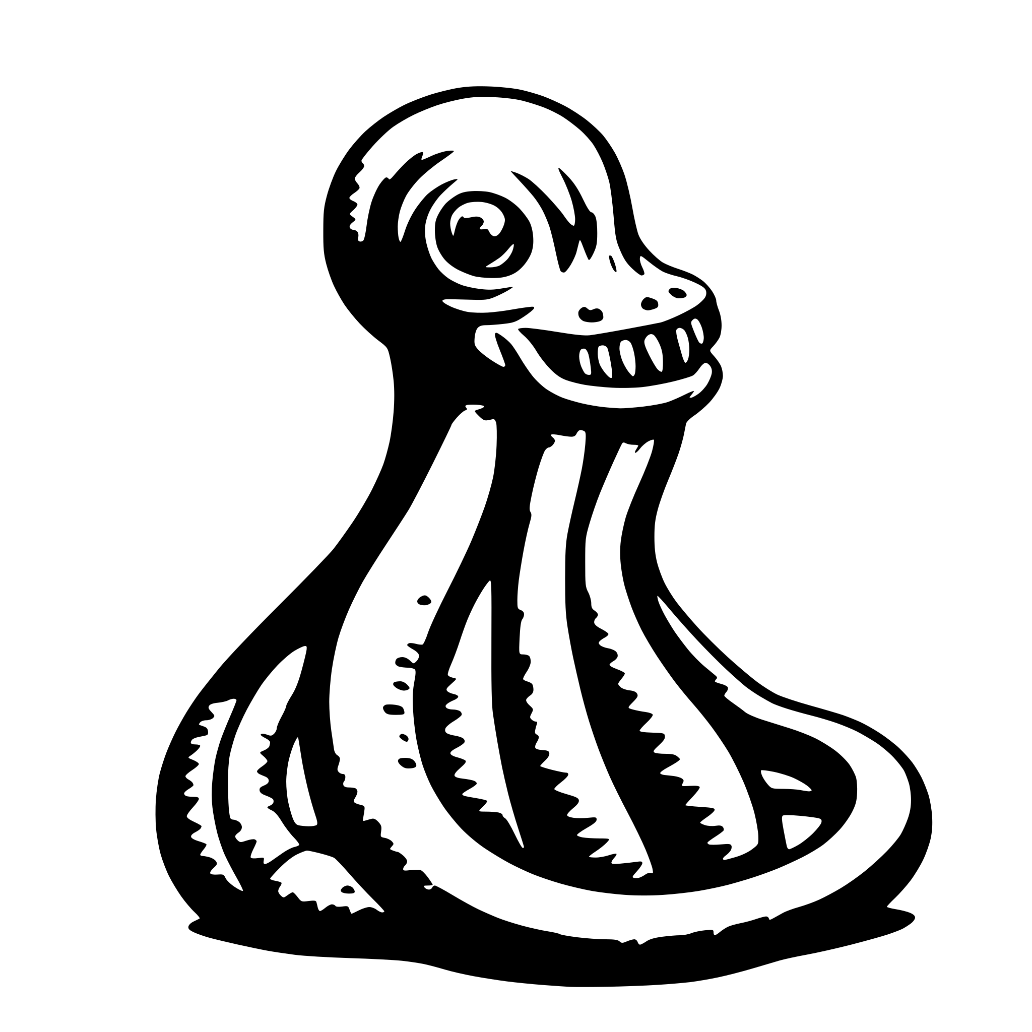 AI-generated SVG of 'A TENTACLE'