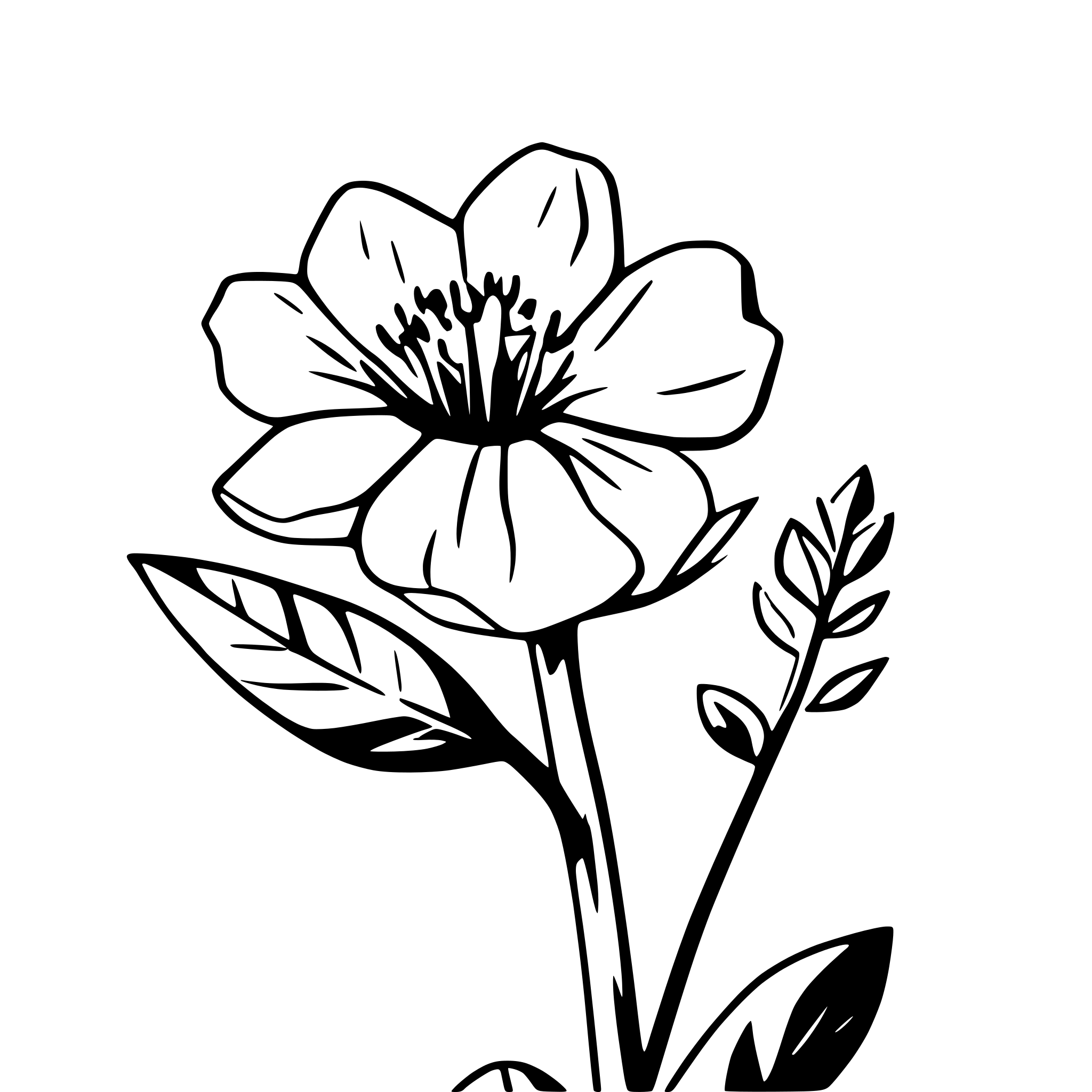 AI-generated SVG of 'wild flower'
