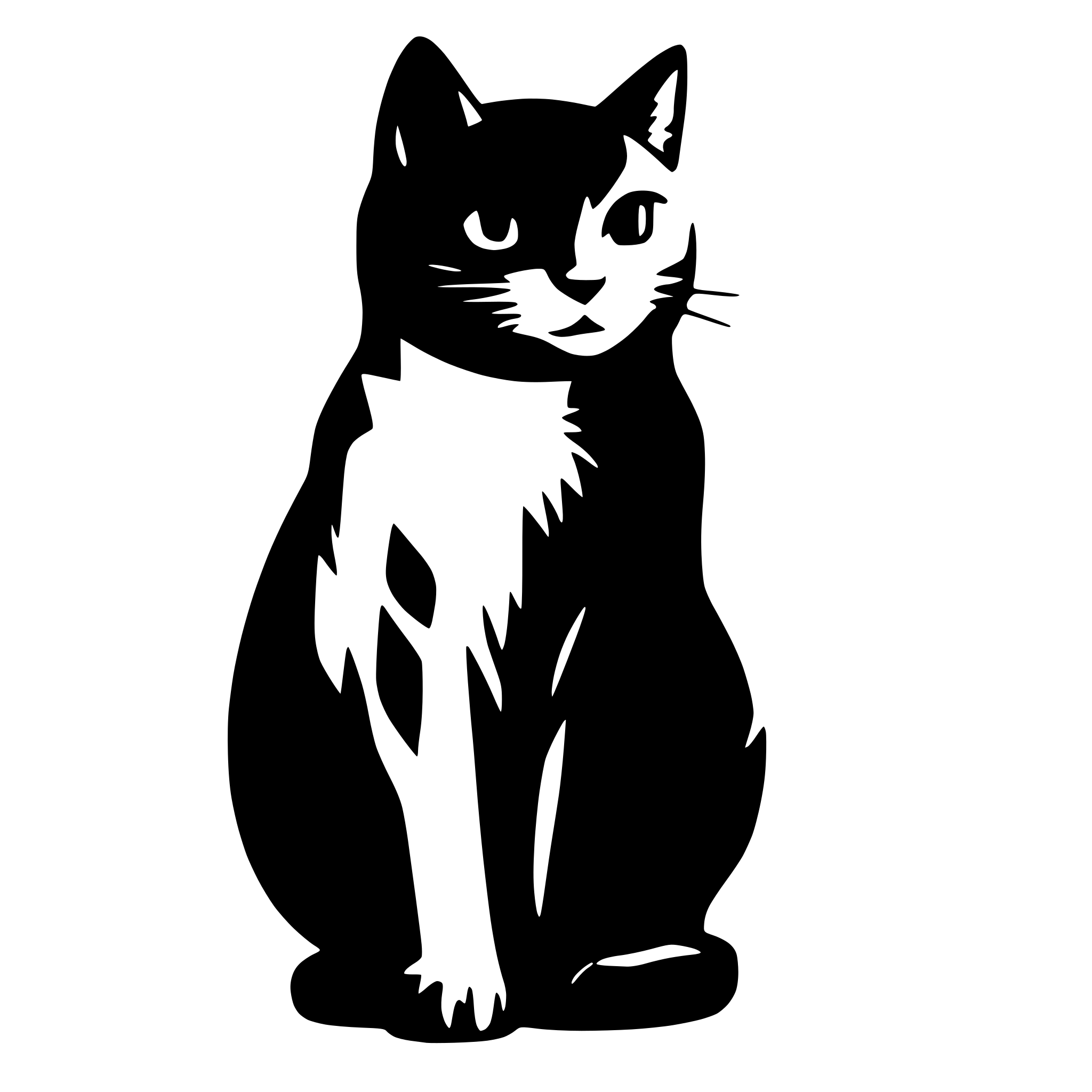 AI-generated SVG of a cat cute
