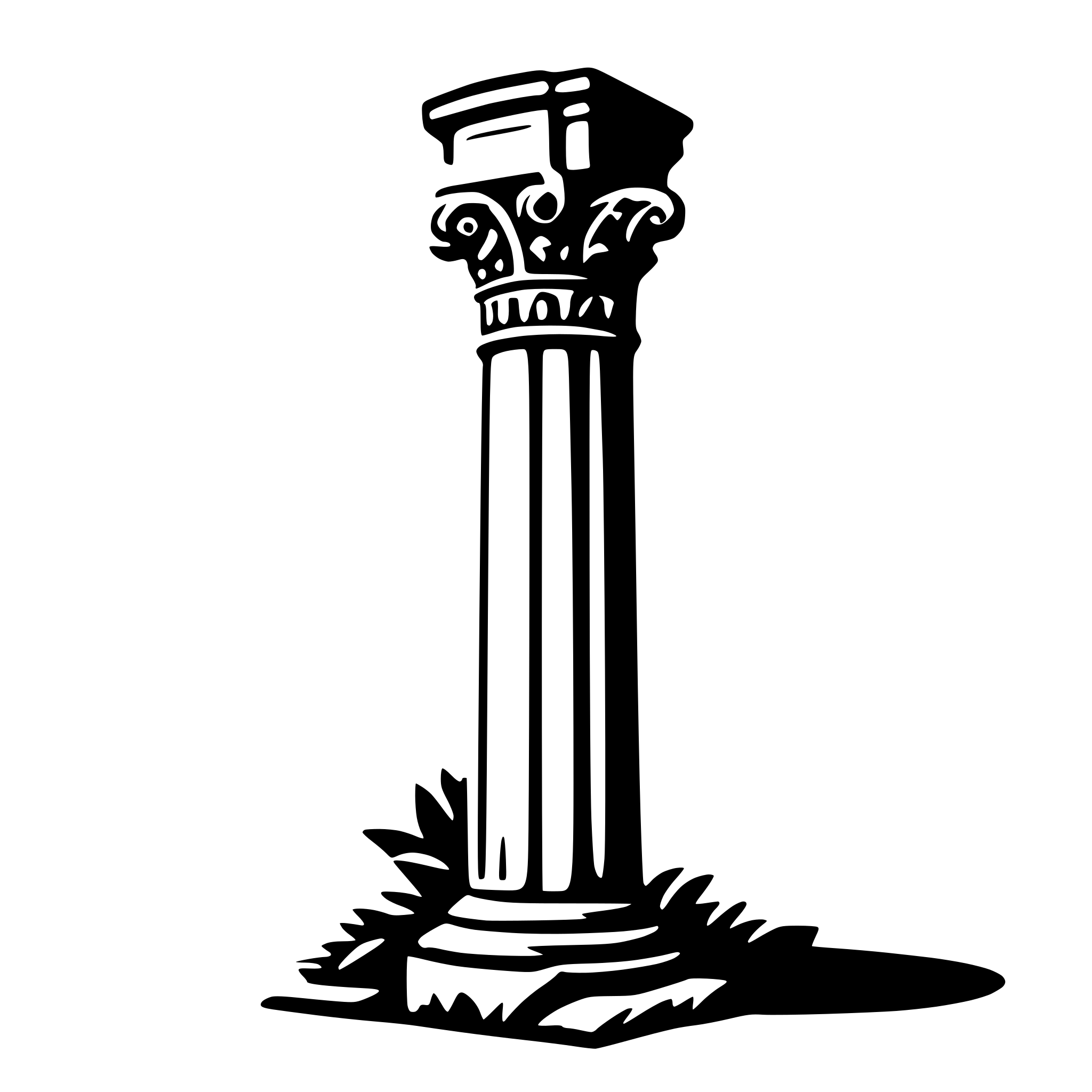 AI-generated SVG of 'roman column'