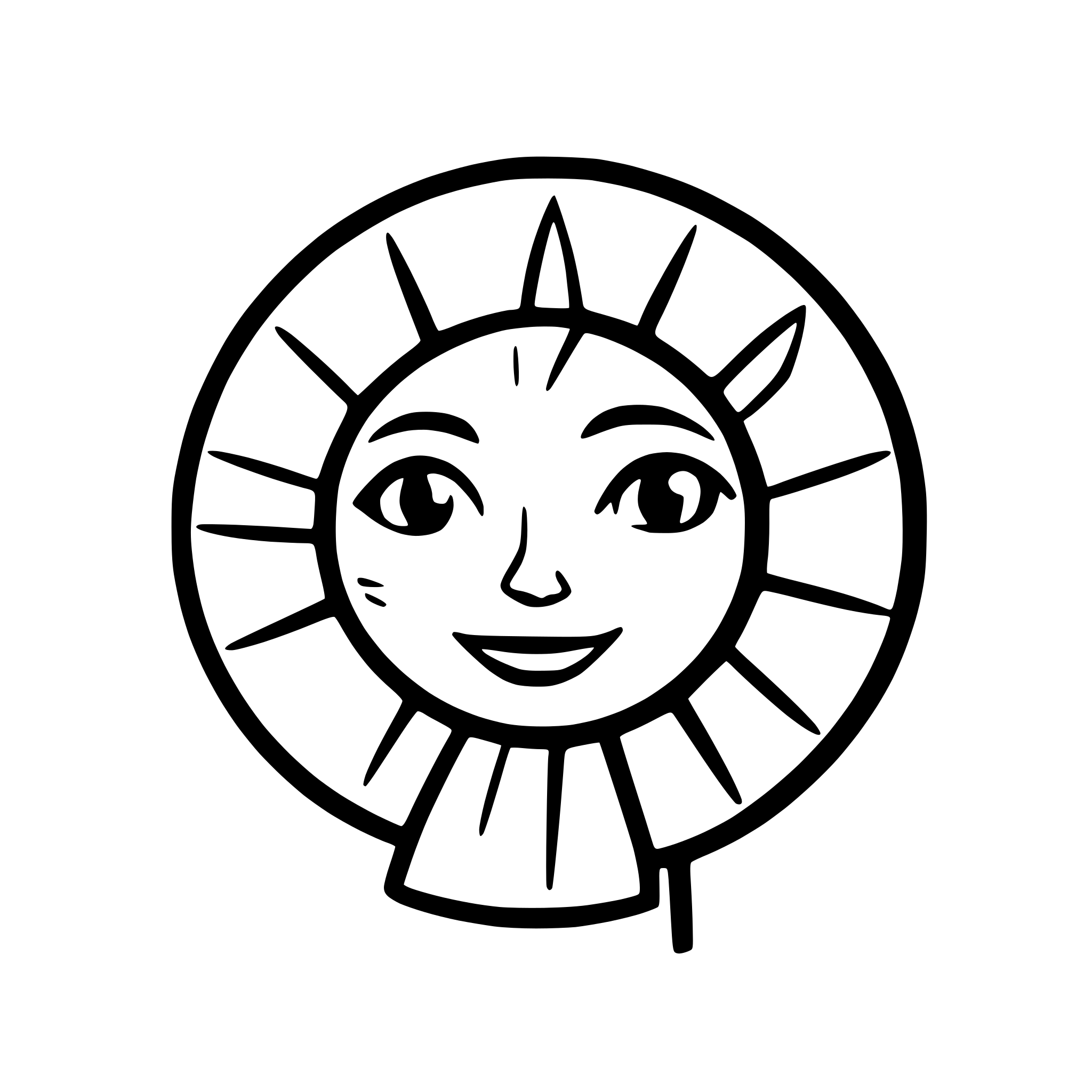 AI-generated SVG of 'sun with rays and face'