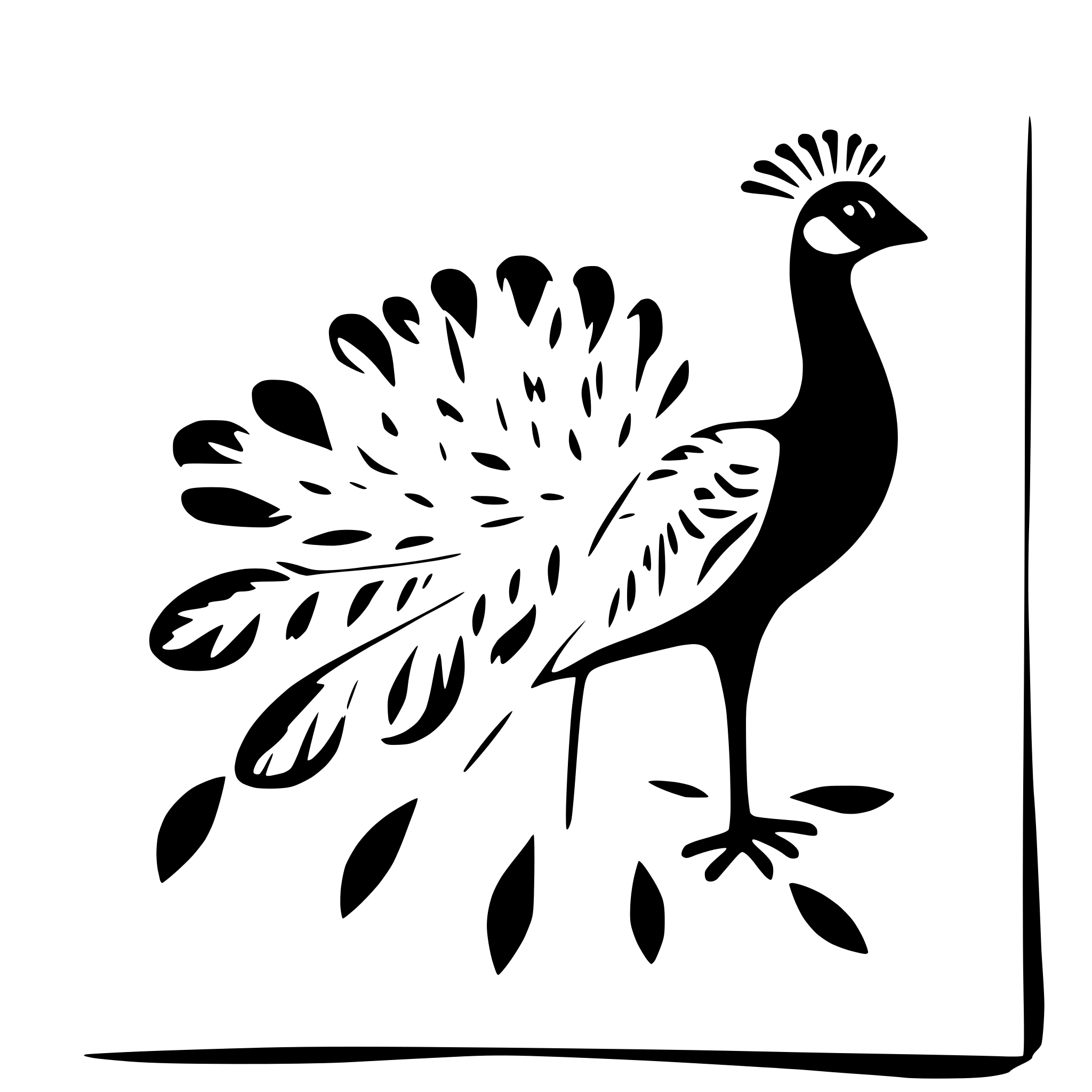 AI-generated SVG of 'peacock spreading its feathers'