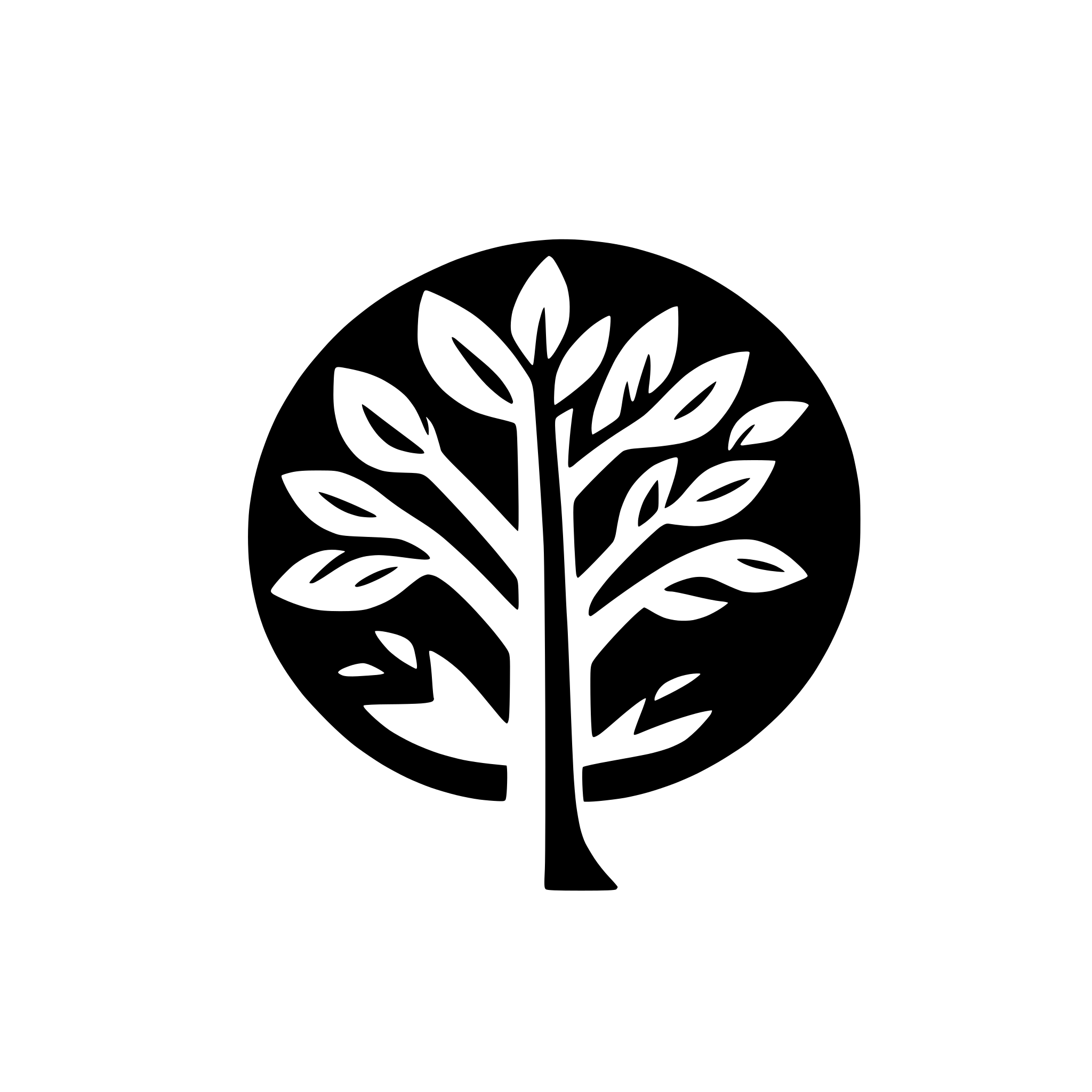 AI-generated SVG of 'Elegant, stylized tree group'