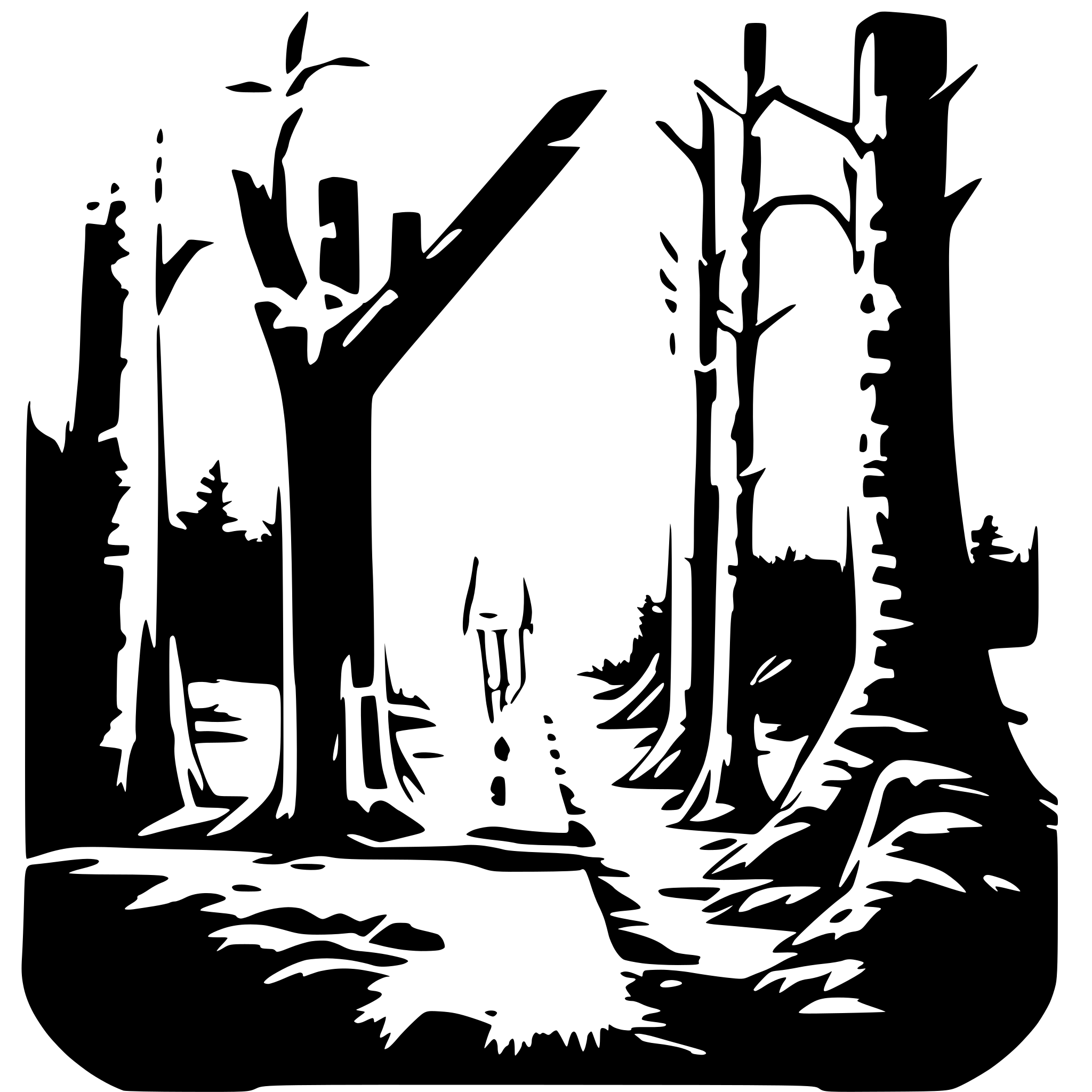 AI-generated SVG of a blair witch