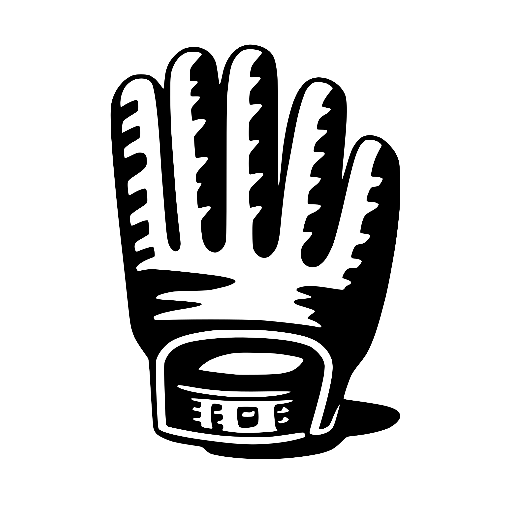 AI-generated SVG of a baseball glove