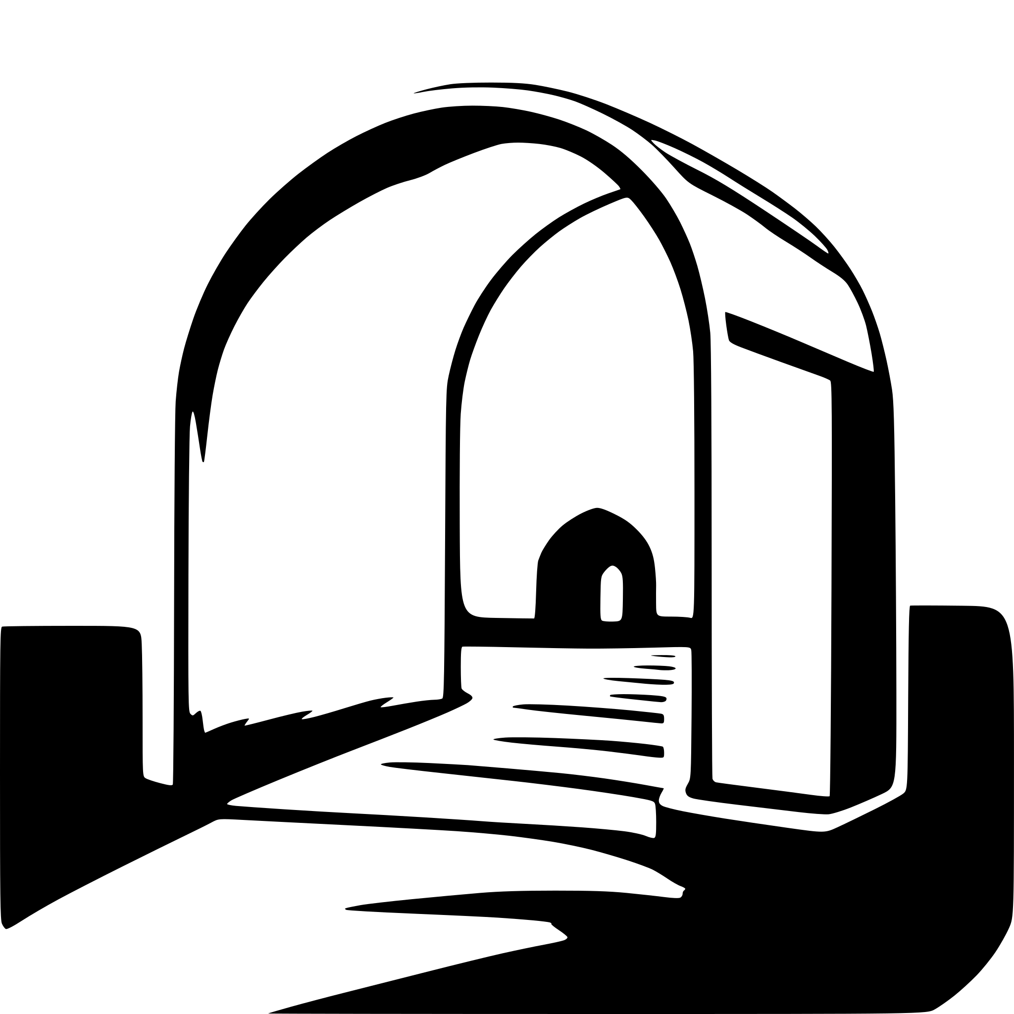 AI-generated SVG of 'A very thick simple arc'
