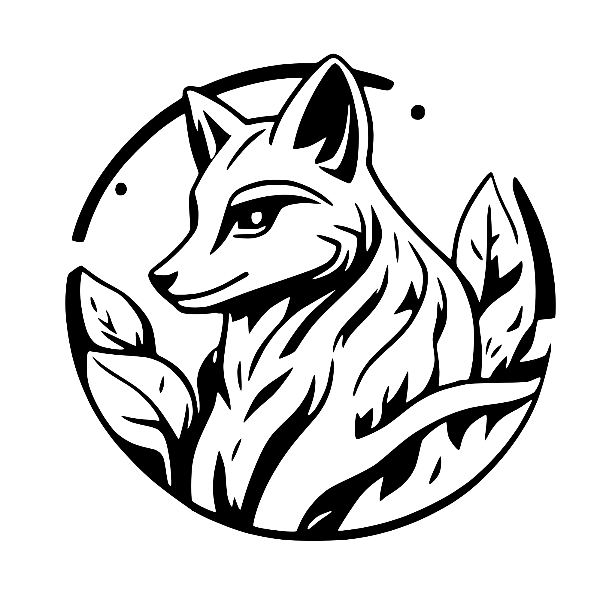 AI-generated SVG of a make image of a fox