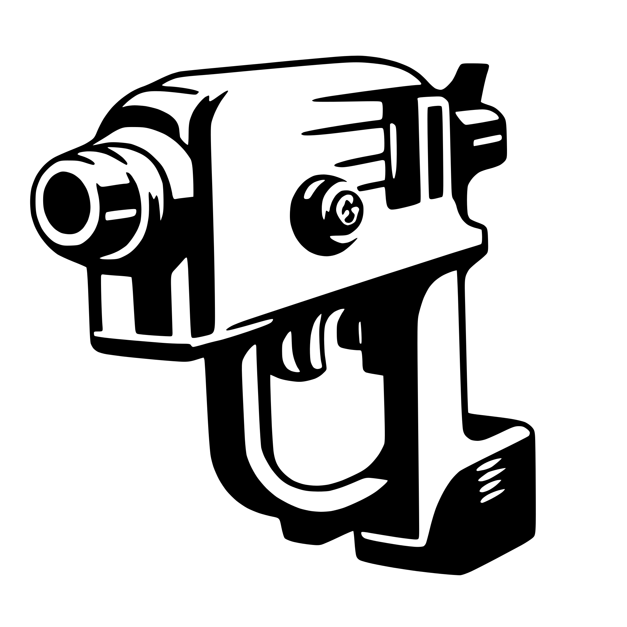 AI-generated SVG of a handgun