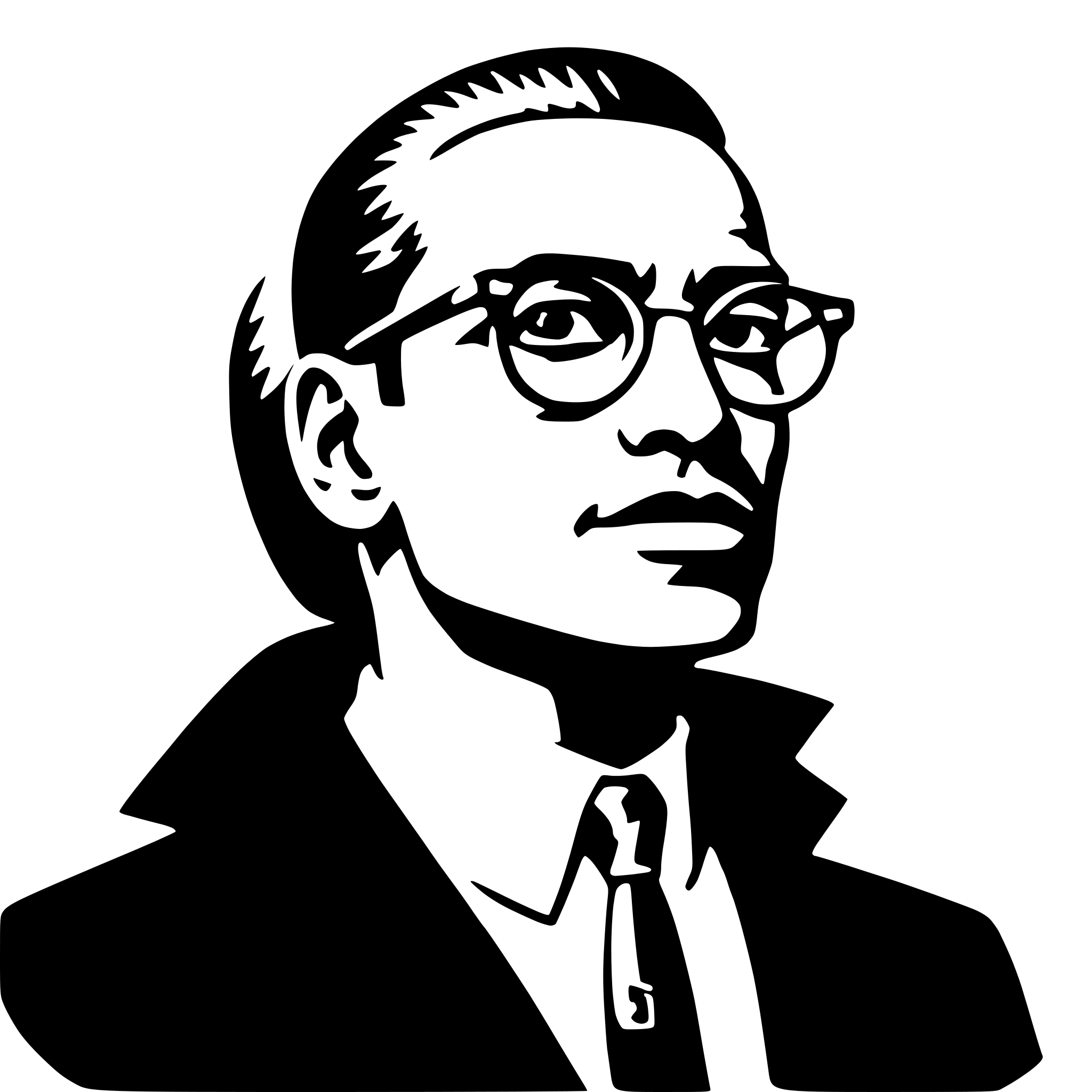 AI-generated SVG of 'malcolm x'