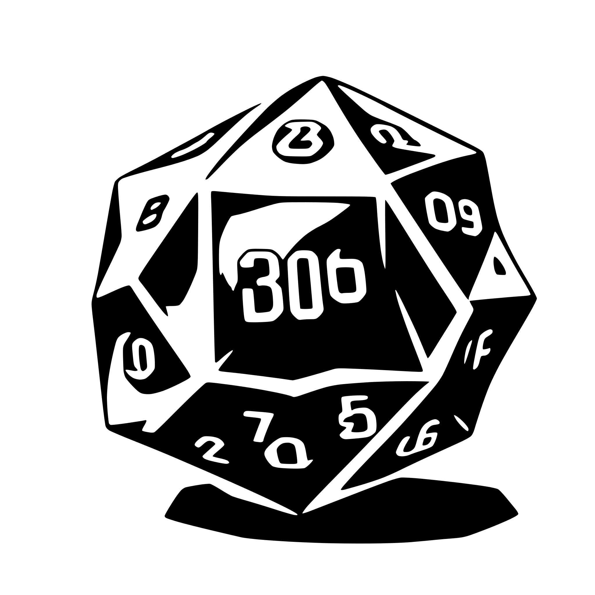 AI-generated SVG of 'd20'