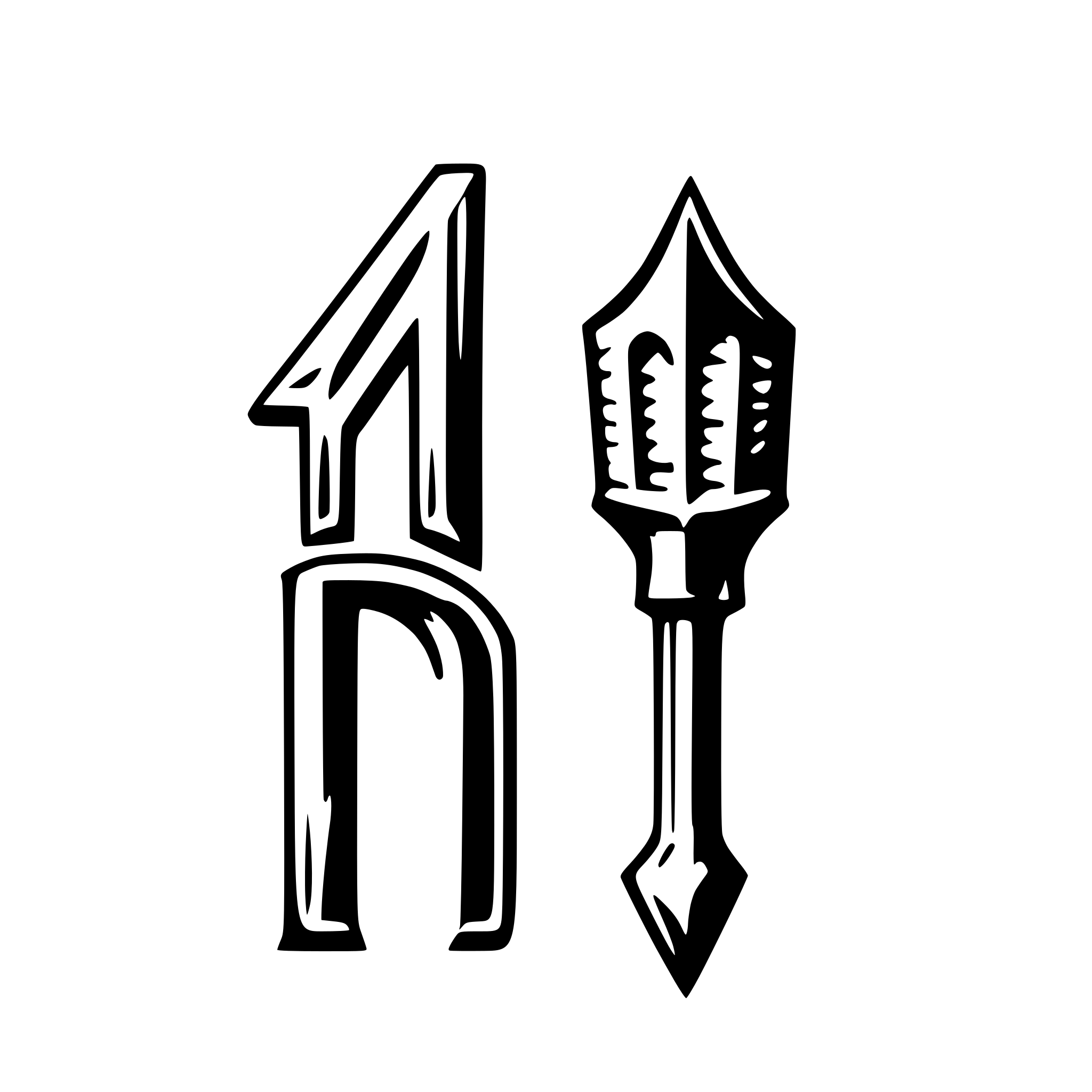 AI-generated SVG of 'Steel darts over Letter M and letter P'