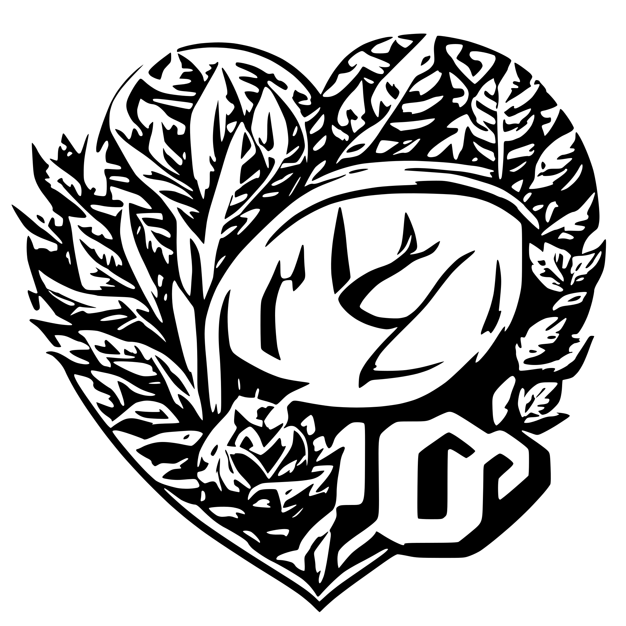 AI-generated SVG of a love