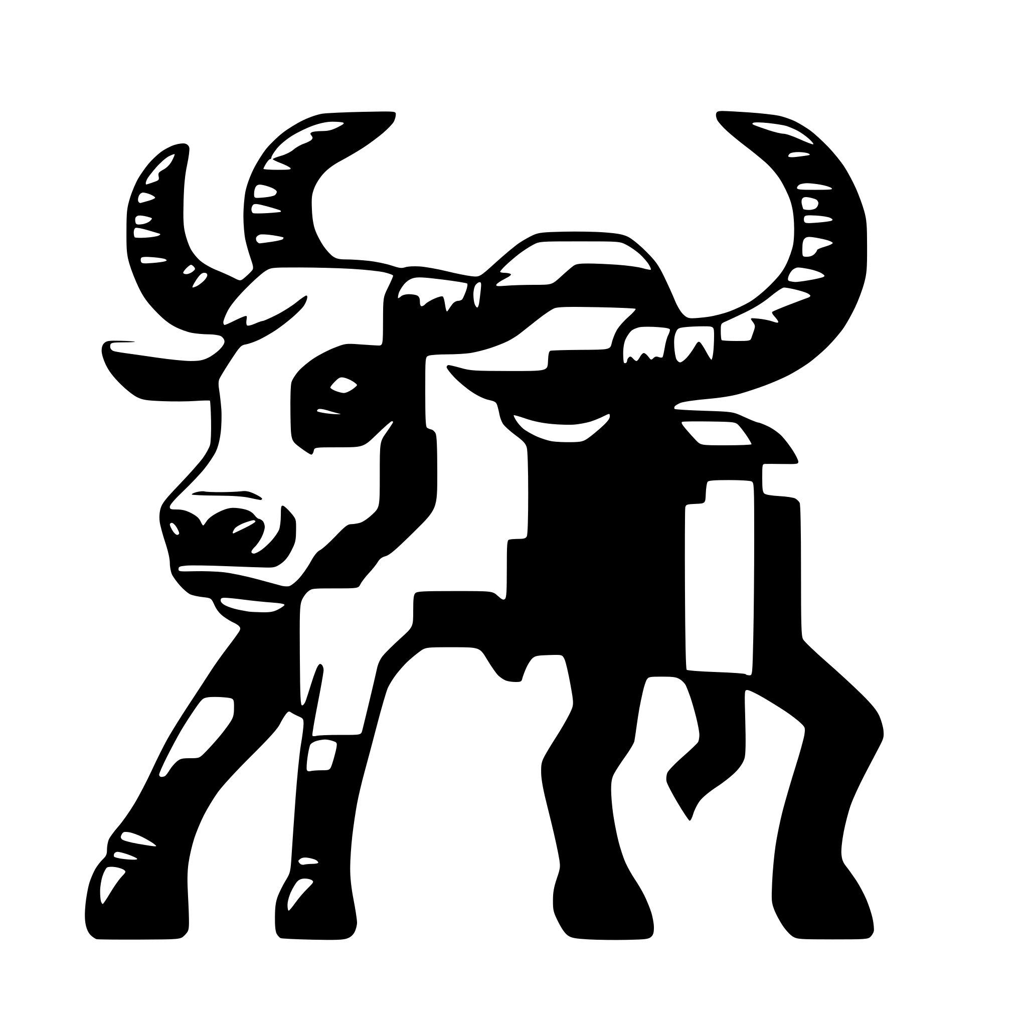 AI-generated SVG of a taurus zodiac sign pixel art