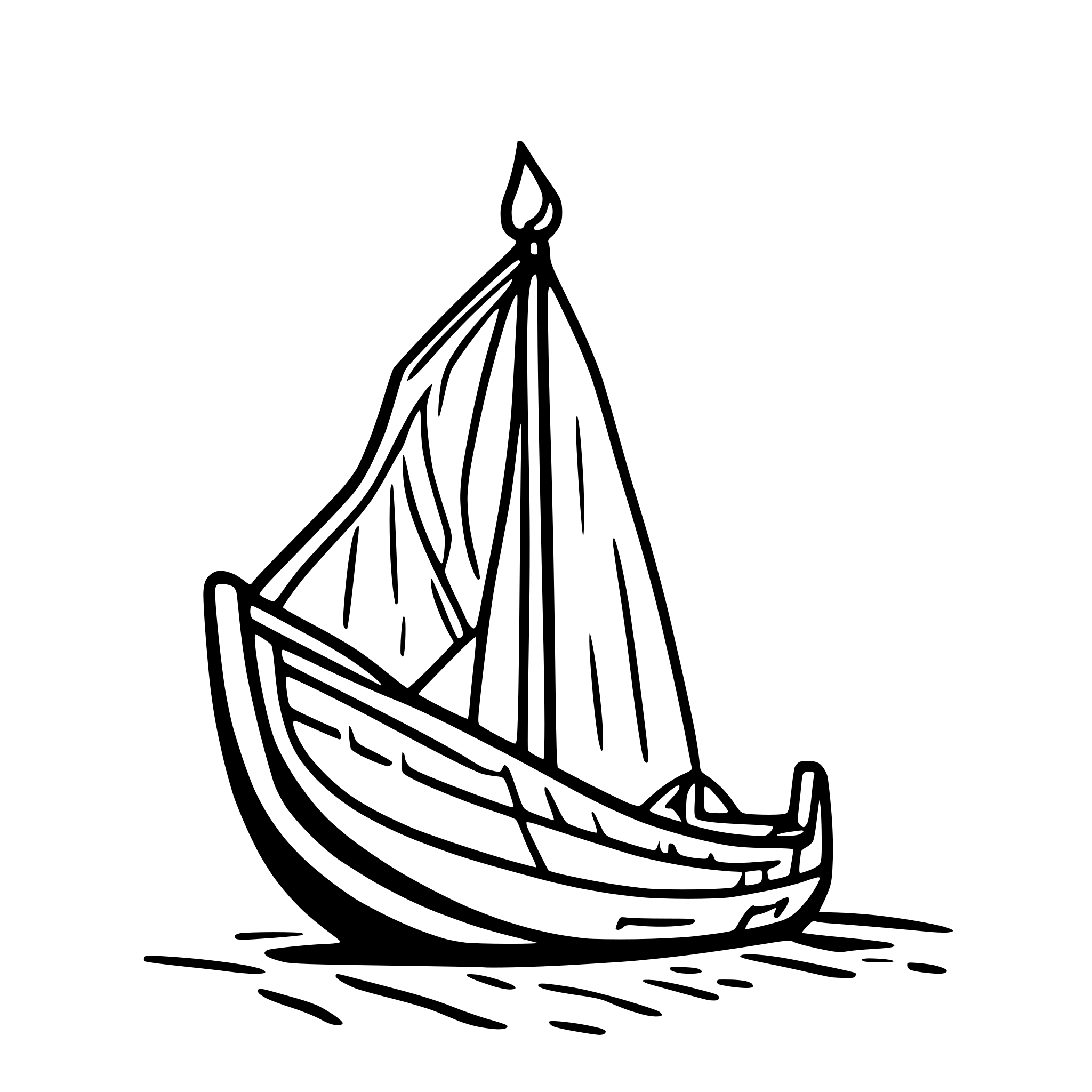 AI-generated SVG of 'viking ship'