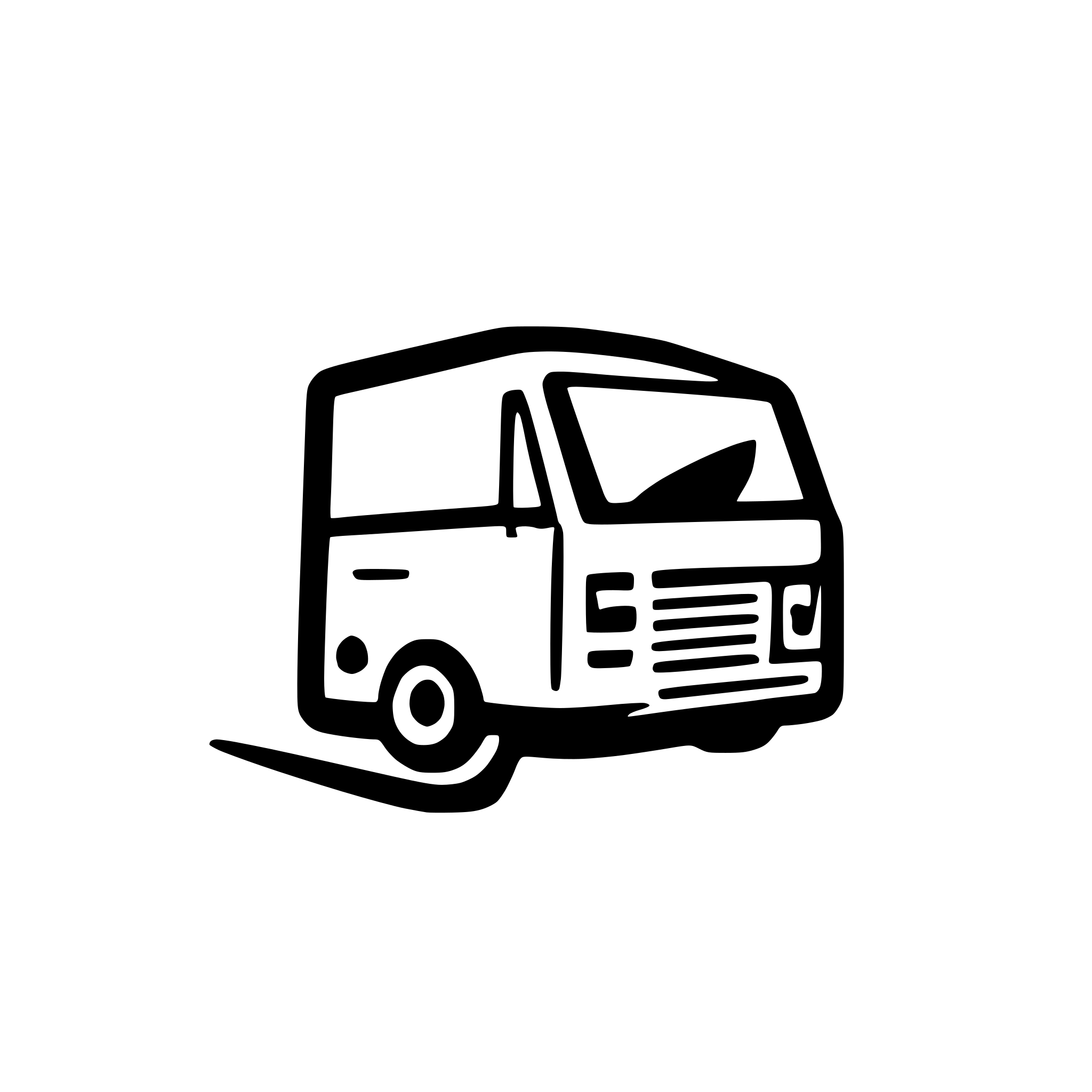 AI-generated SVG of a very simple icon of delivery van
