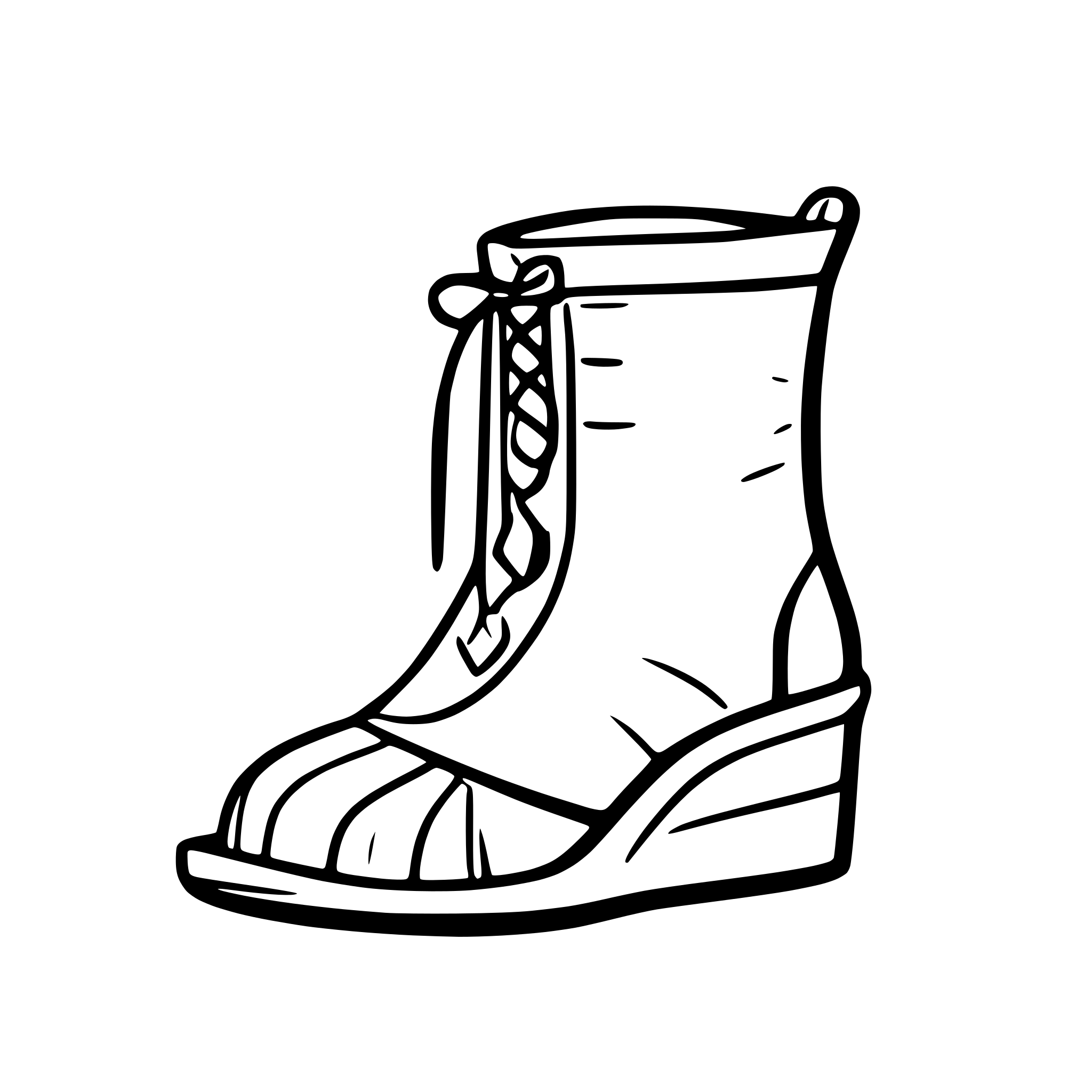 AI-generated SVG of a medieval shoes