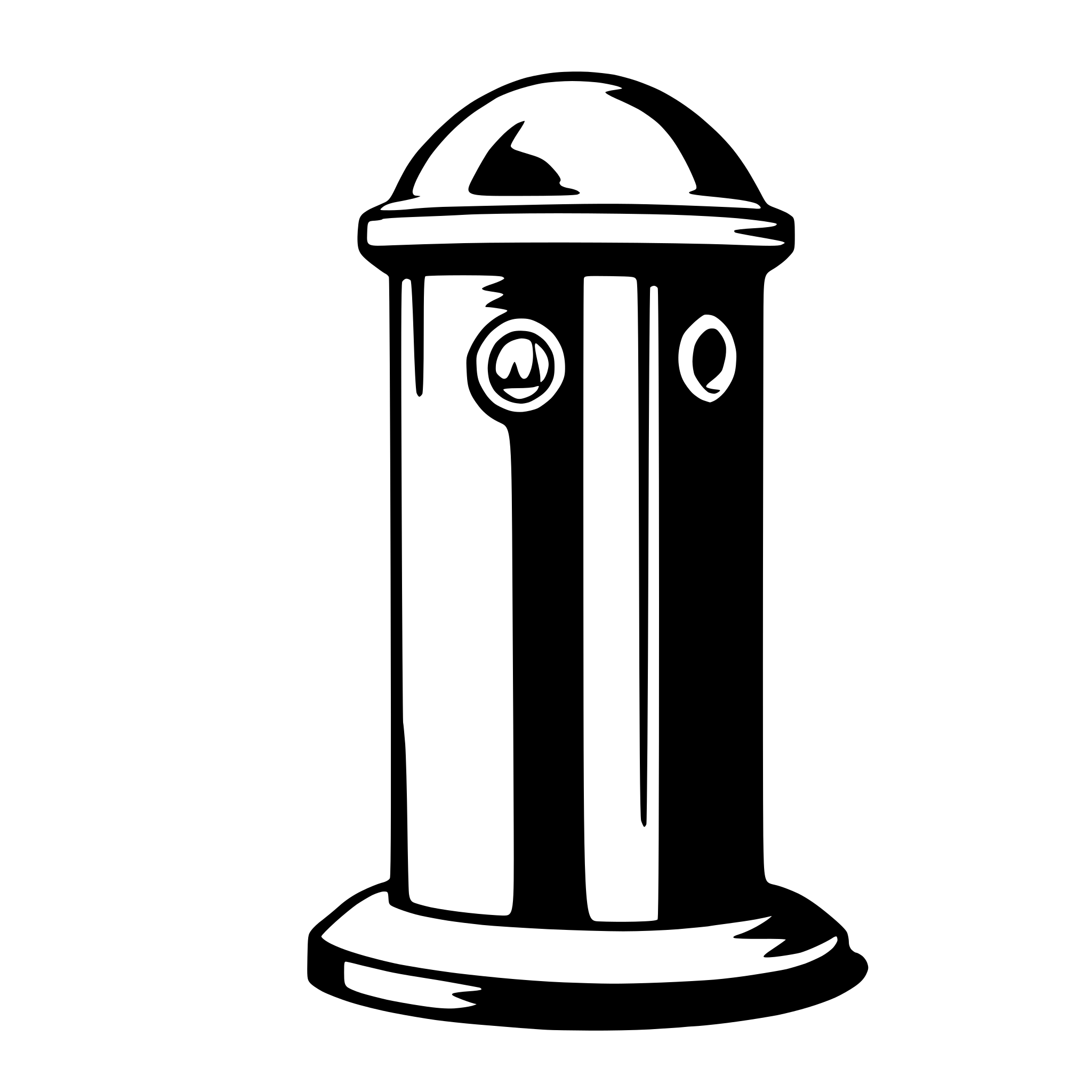 AI-generated SVG of a bollard
