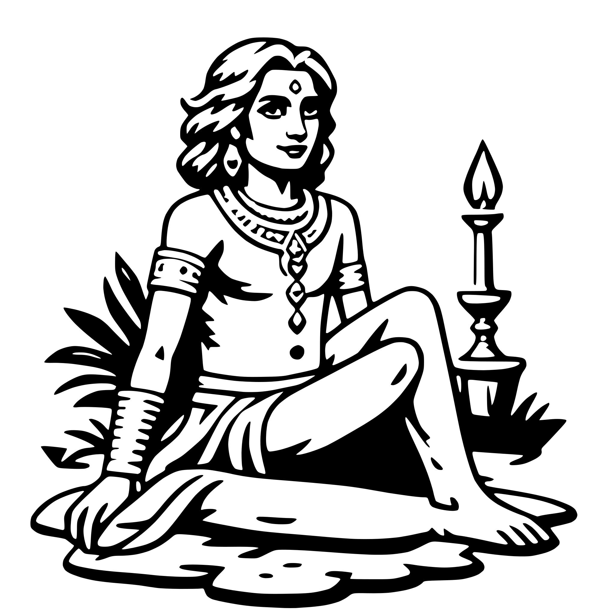 AI-generated SVG of a varuna