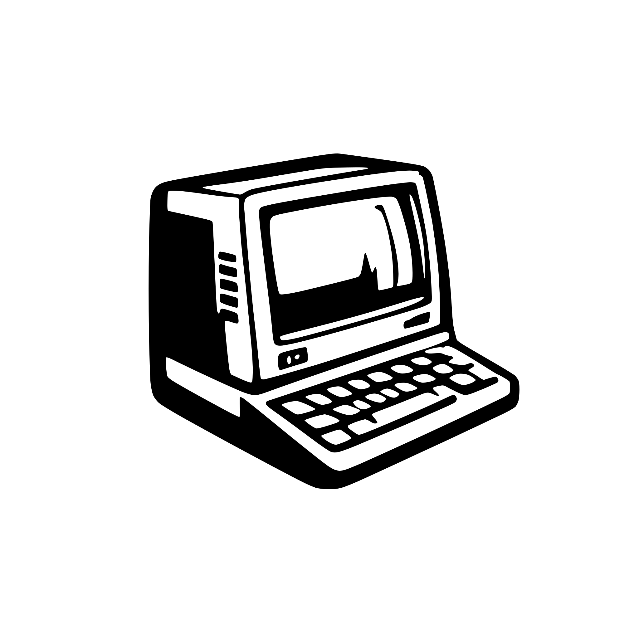 AI-generated SVG of a old computer 1980