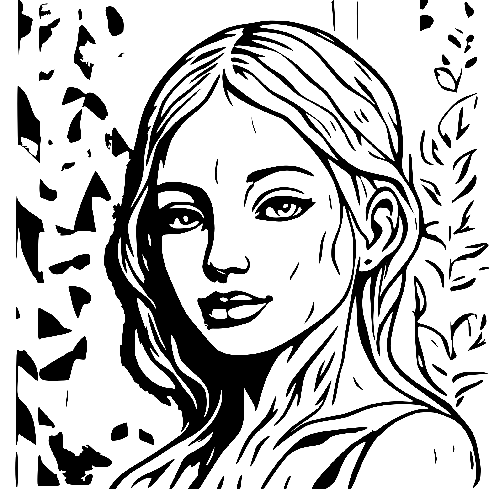 AI-generated SVG of a Eine frau die auf einer mauer feudig tantzt